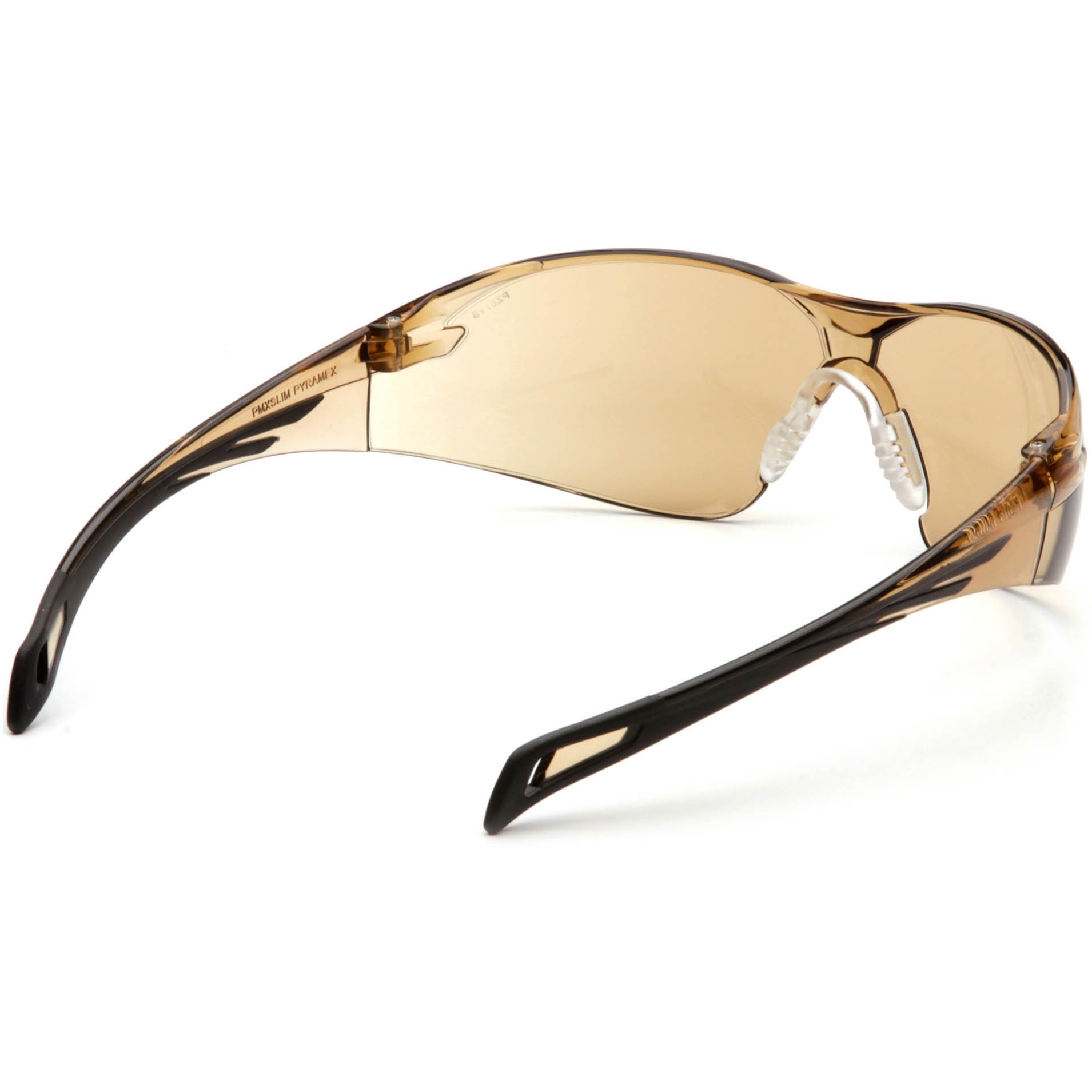 Pyramex SB7138S PMXSLIM Safety Glasses Black Temples Sandstone Bronze Lens Nosepiece View