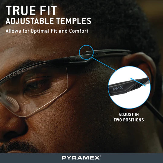 Pyramex TruFlex Safety Glasses True Fit Adjustable Temples