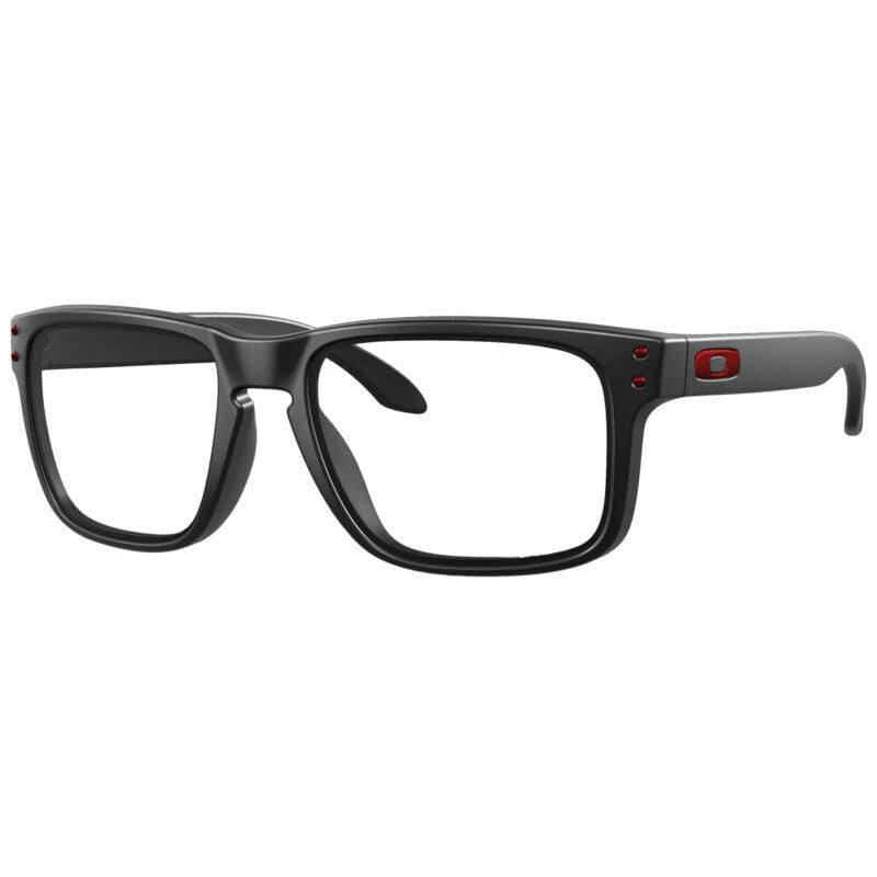 Phillips Oakley Holbrook Lead Radiation Glasses with Matte Black/Red Frame