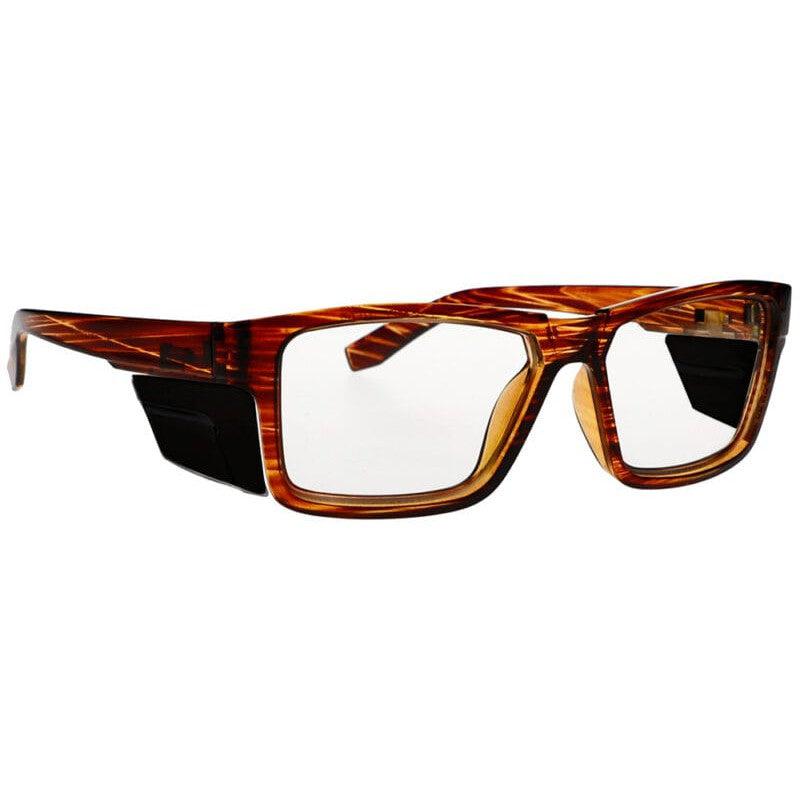 Phillips T9538S Radiation Glasses with Brown Woodgrain Frame