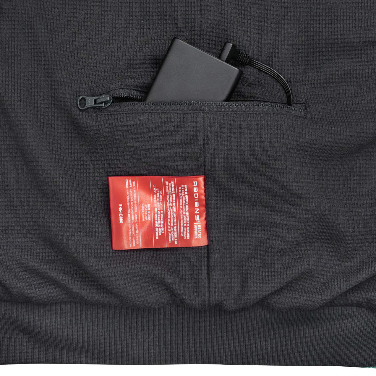 Radians RHG-H300G Heated Men's Hoodie--Safety Glasses USA-10