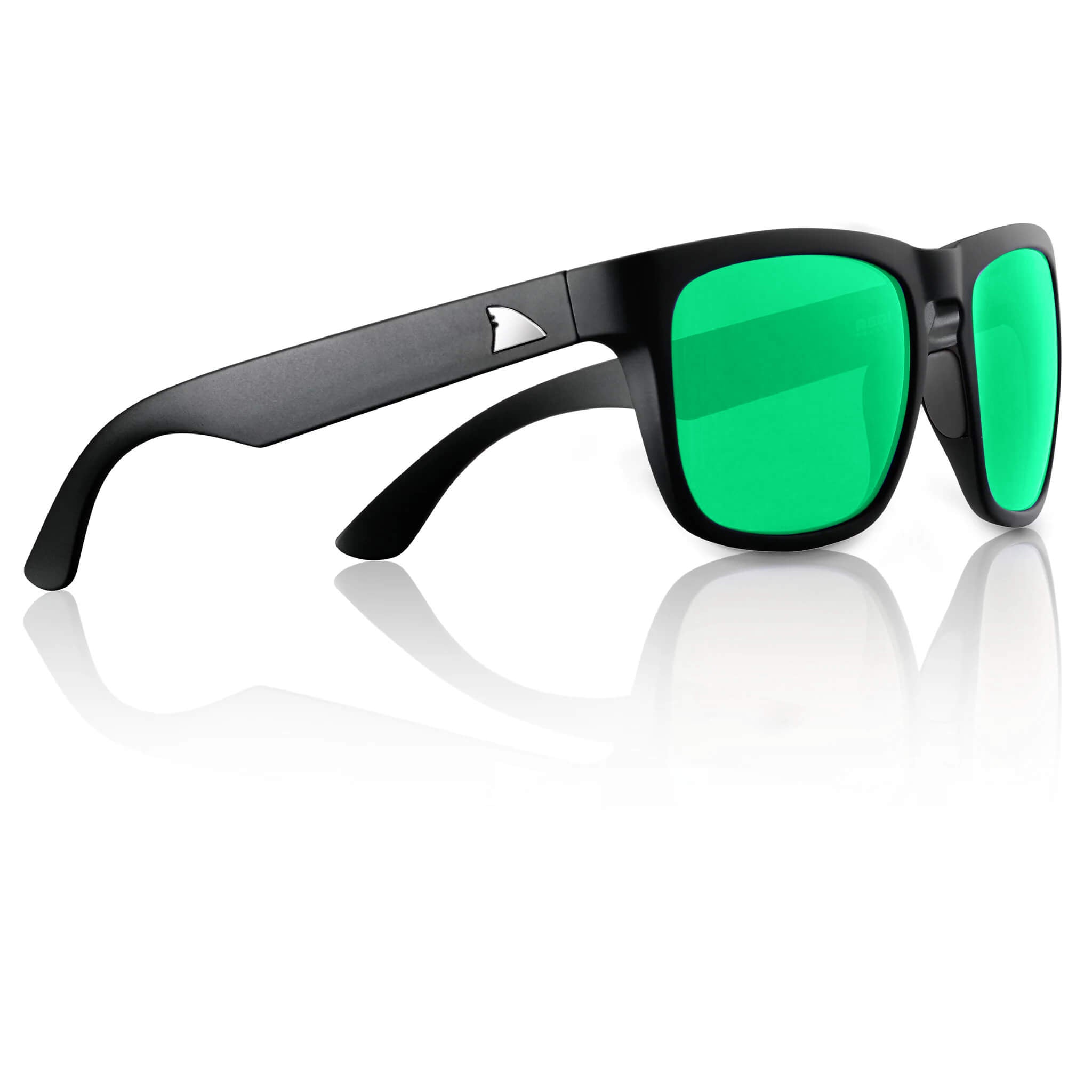 RedFin Tybee Polarized Fishing Sunglasses-1113-Matte Black - Mangrove Green-Safety Glasses USA-36
