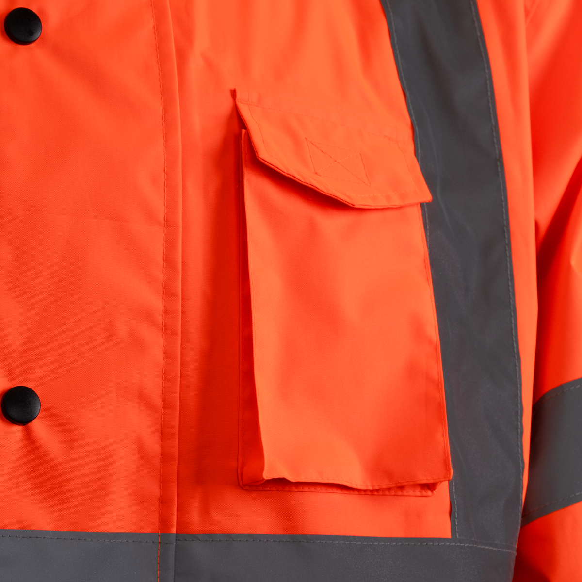 Jorestech Hi-Vis Yellow/Black Rain Jacket with 2" Reflective Strips