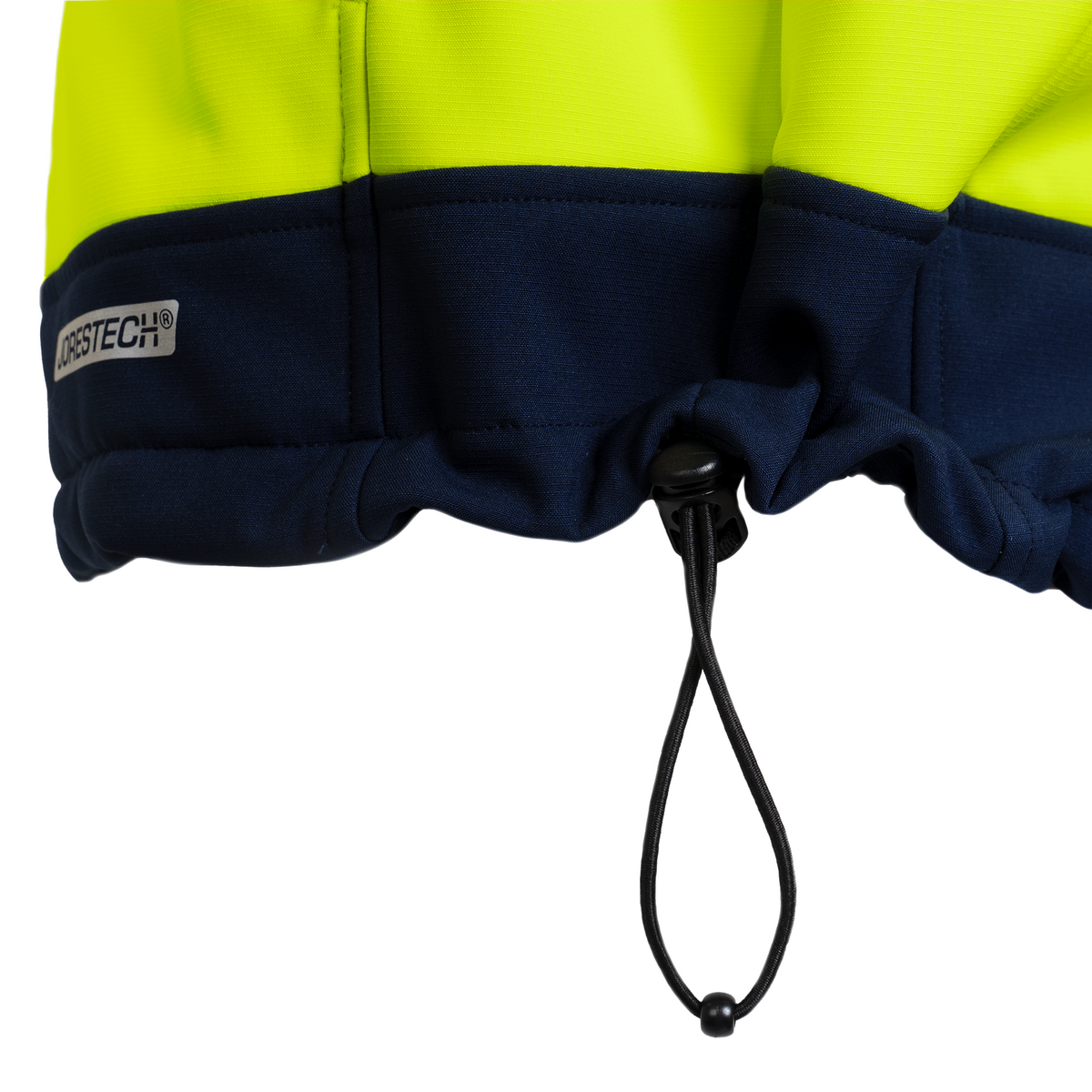 Jorestech Hi-Vis Softshell Water-Repellent Fleece-Lined Safety Jacket with Reflective Strips