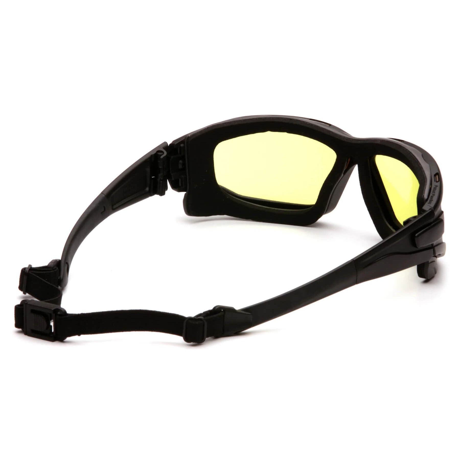 Pyramex I-Force Safety Goggle/Glasses Black Frame Amber Anti-Fog Lenses-SB7030SDT-Safety Glasses USA-5