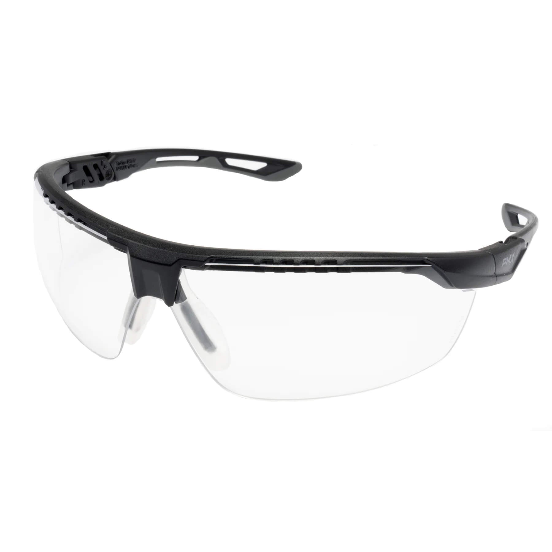 Pyramex TruFlex Safety Glasses-Black Gray Frame - Clear H2X AF Lens-SBG11310DT-Safety Glasses USA-1
