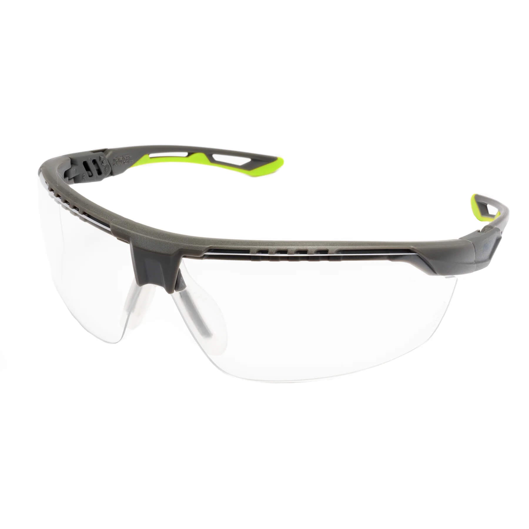 Pyramex TruFlex Safety Glasses-Gray Lime Frame - Clear H2X AF Lens-SGL11310DT-Safety Glasses USA-11