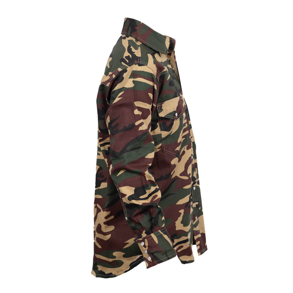 Just In Trend Flame-Resistant Camouflage Shirt - 100% Cotton