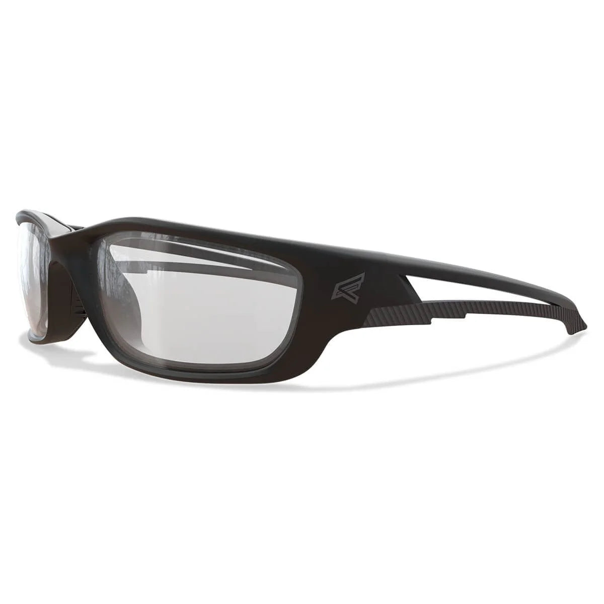 Edge Kazbek XL Safety Glasses-SK-XL111VS-Black Frame - Clear Vapor Shield Lens-Safety Glasses USA-10