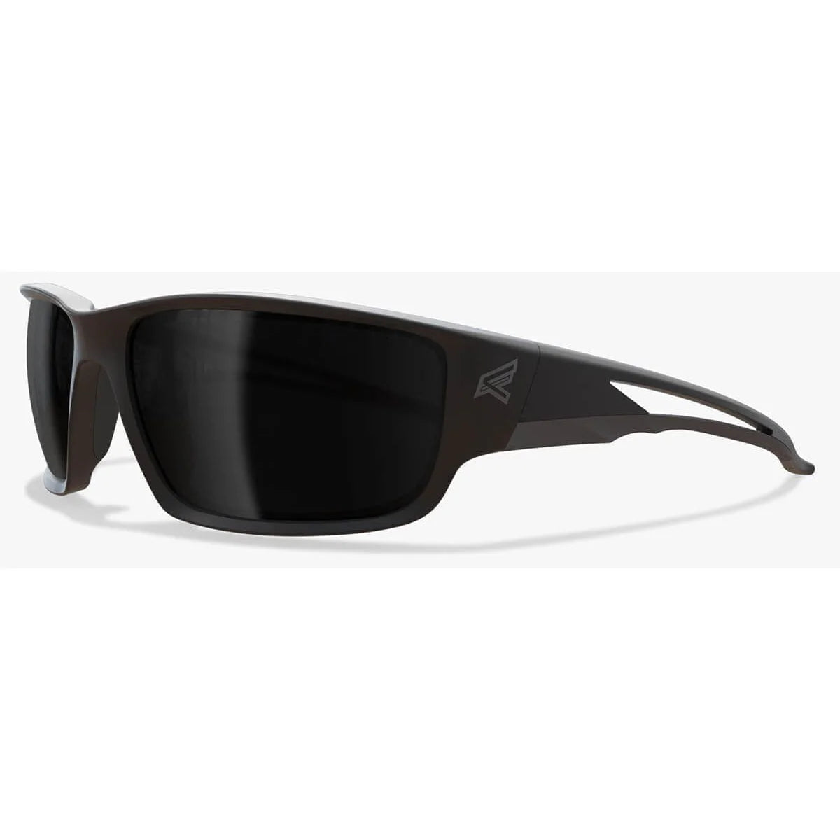 Edge Kazbek Safety Glasses-SK136-Black Frame - Smoke Lens-Safety Glasses USA-15