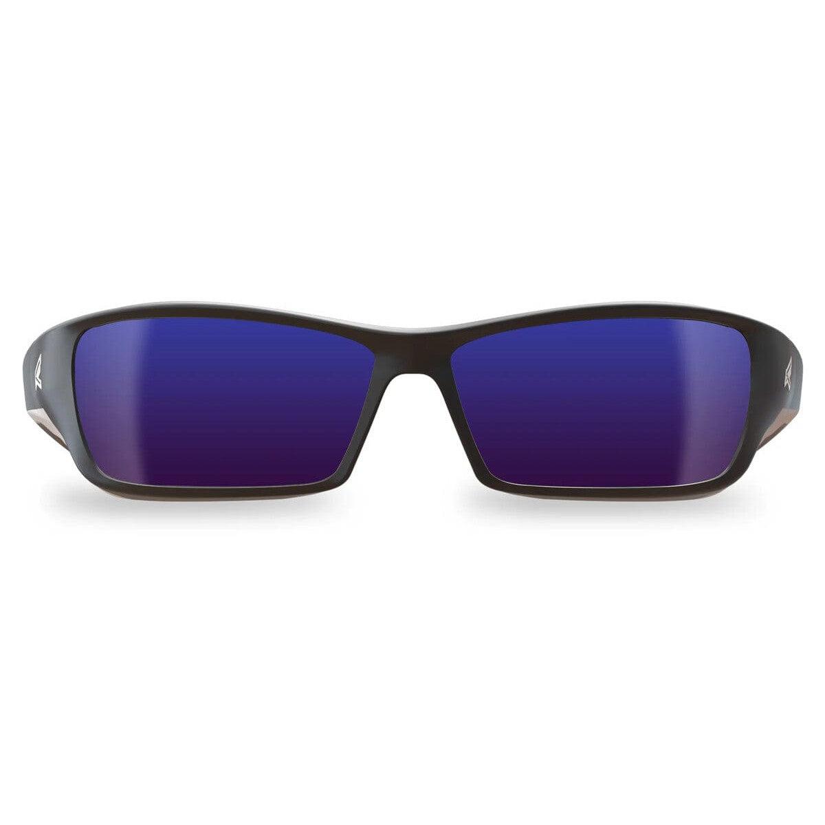 Edge Reclus Safety Glasses with Black Frame and Blue Mirror Lens-SR118-Safety Glasses USA-2