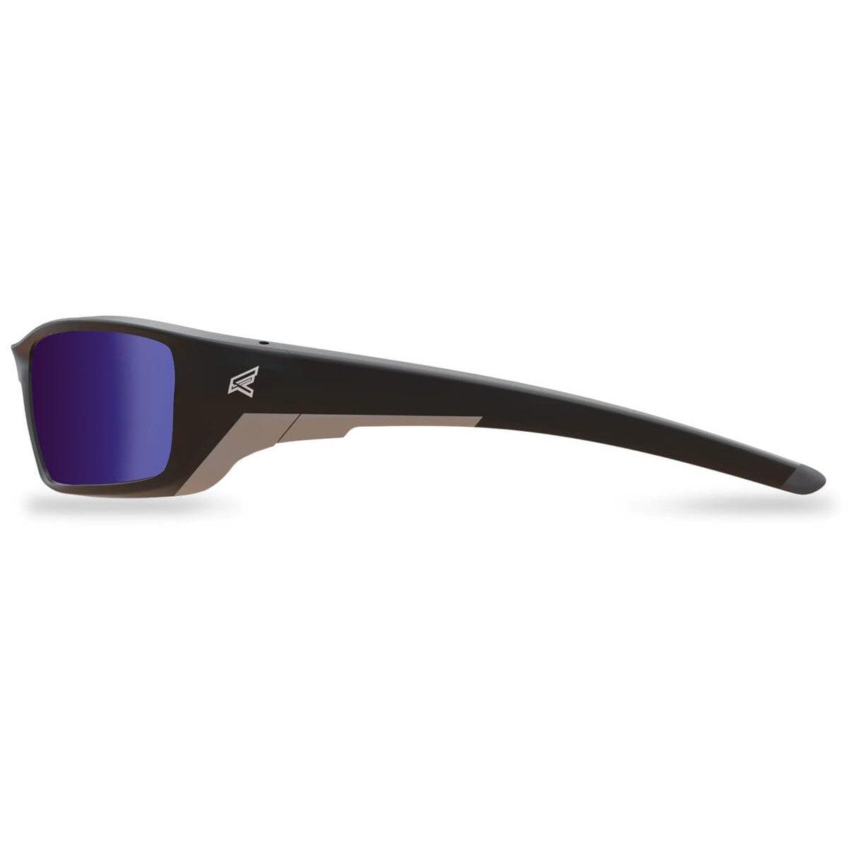 Edge Reclus Safety Glasses with Black Frame and Blue Mirror Lens-SR118-Safety Glasses USA-3