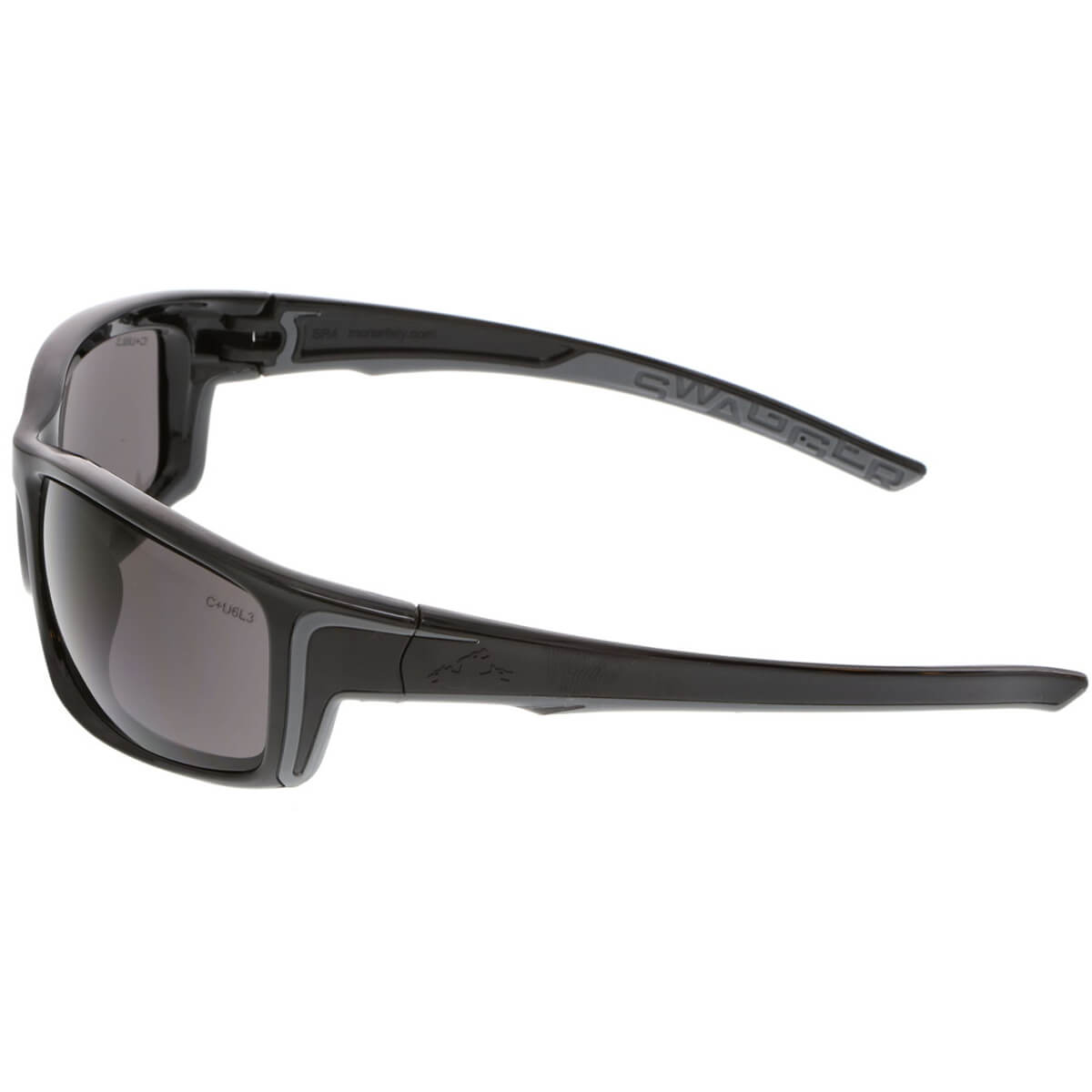 MCR Safety Swagger SR4 Safety Glasses with Black Frame and Gray MAX6 Anti-Fog Lens-Safety Glasses USA-3