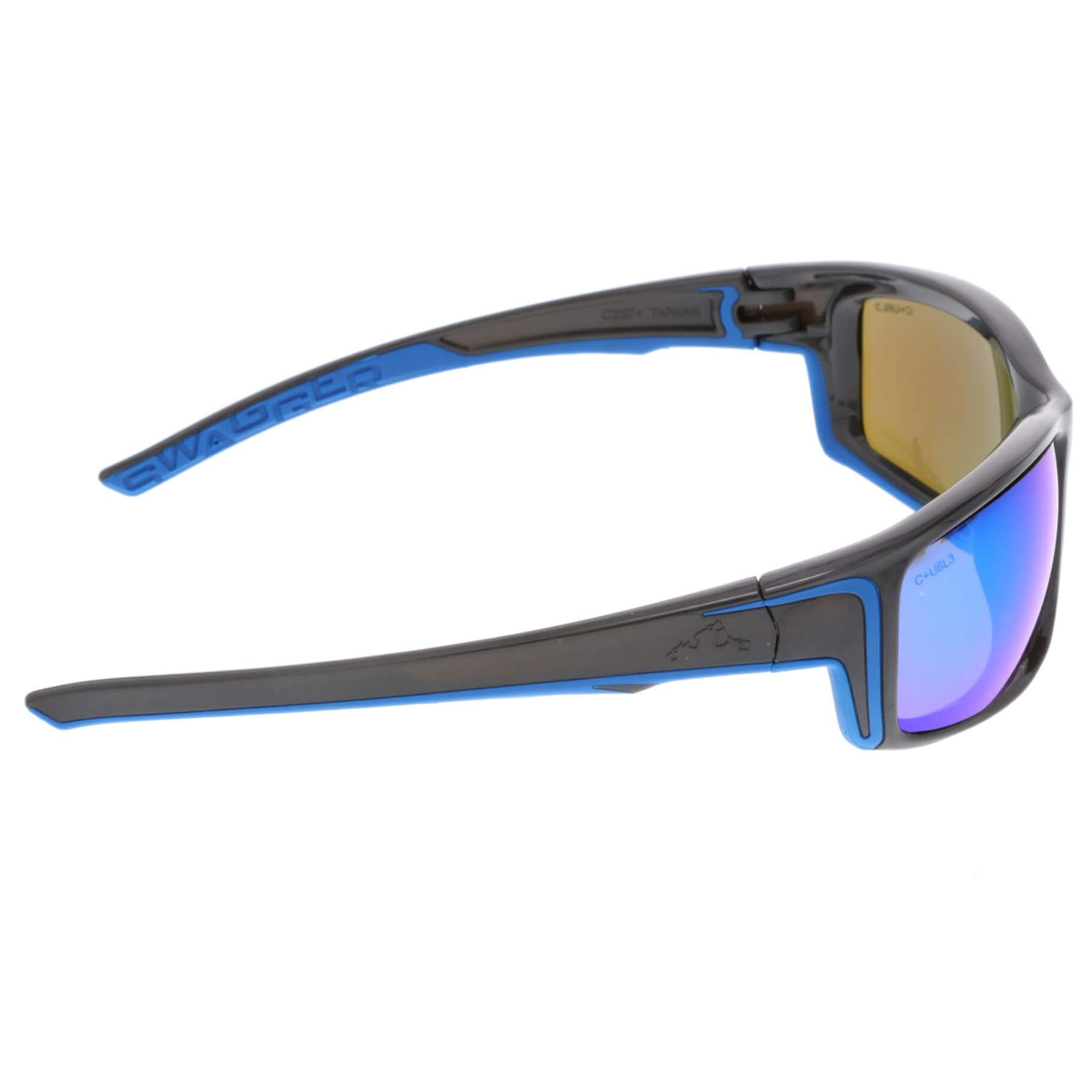 MCR Safety Swagger SR4 Safety Glasses with Gun Metal Frame and Blue Diamond Mirror Lens-Safety Glasses USA-6