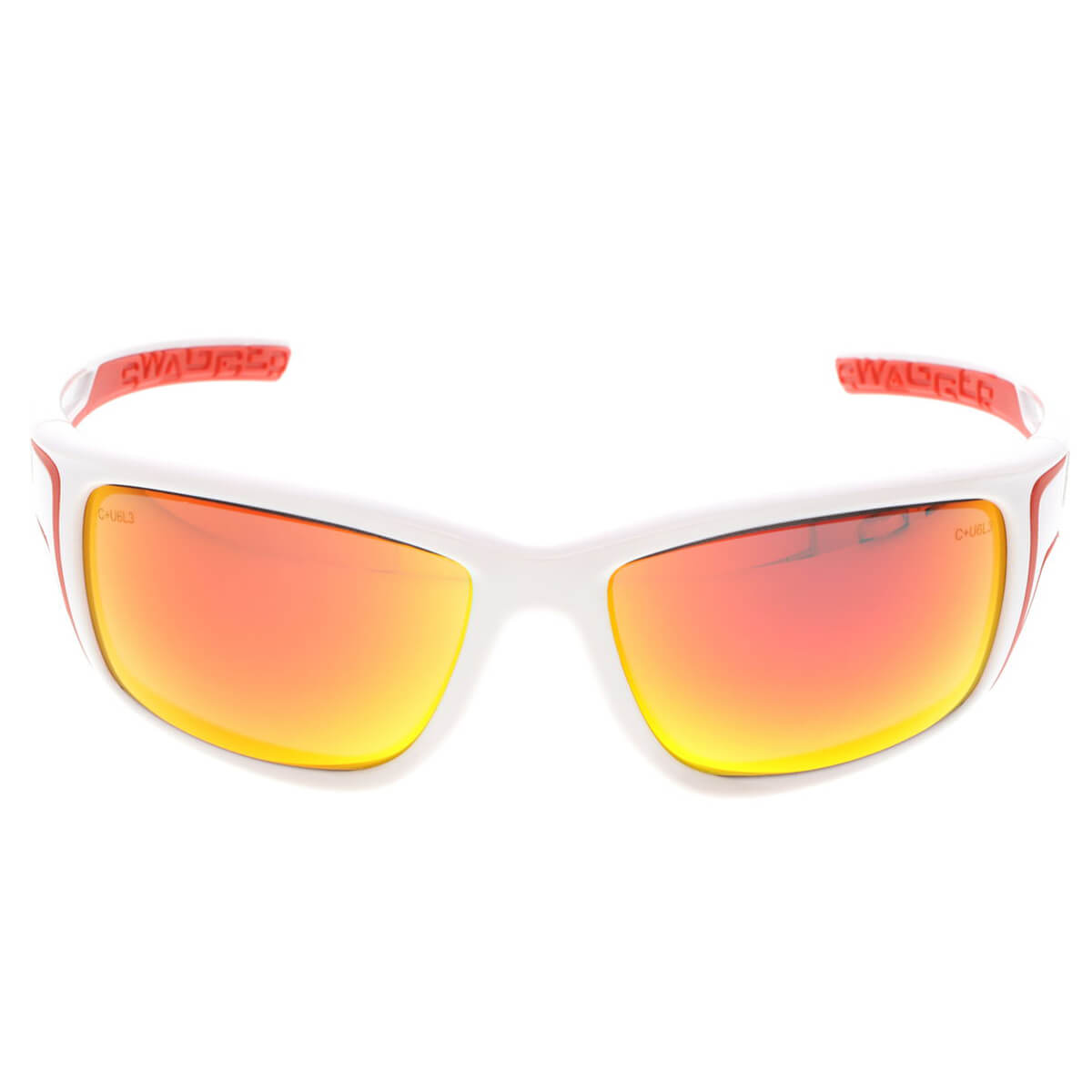 MCR Safety Swagger SR4 Safety Glasses with White Frame and Fire Mirror Lens-Safety Glasses USA-4