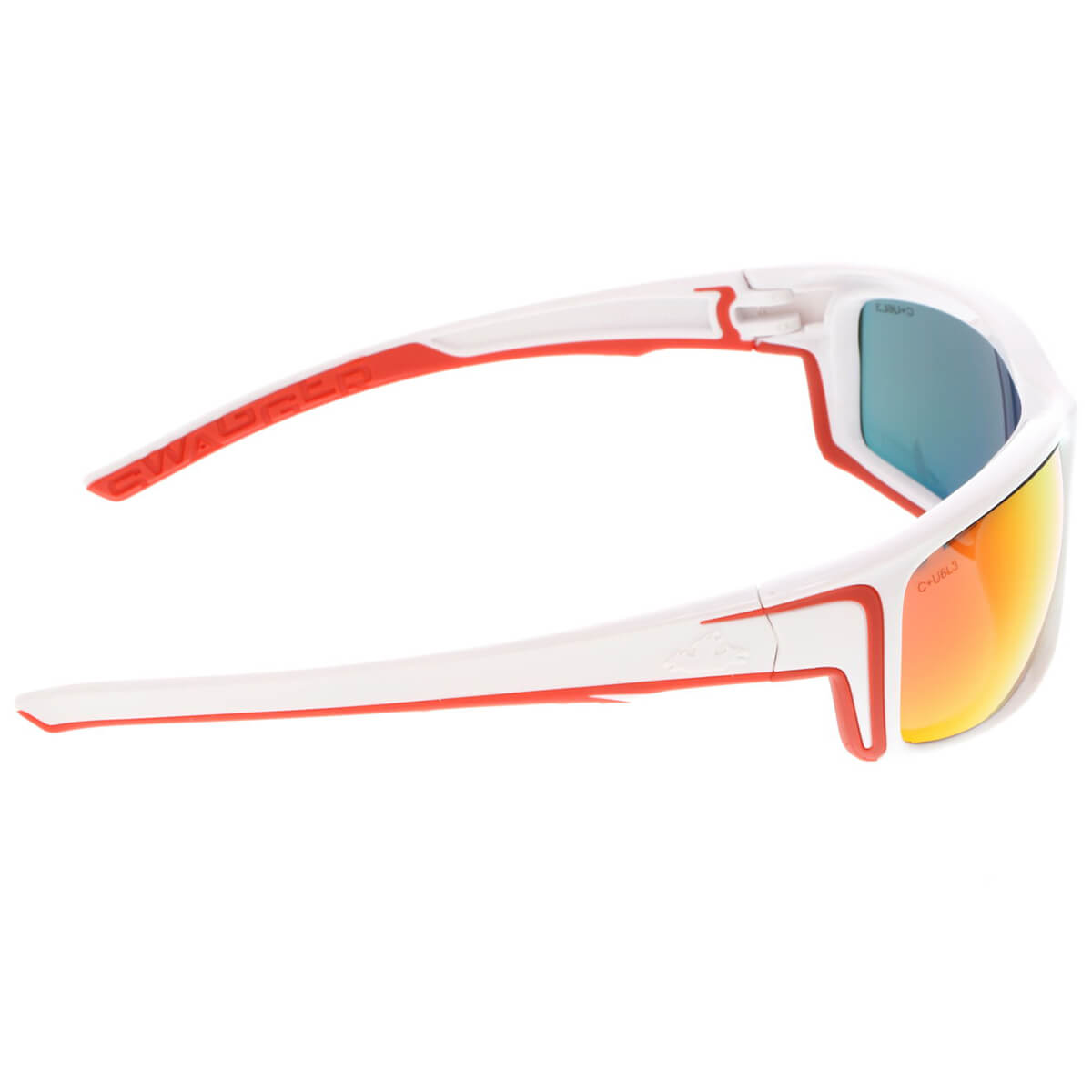 MCR Safety Swagger SR4 Safety Glasses with White Frame and Fire Mirror Lens-Safety Glasses USA-6