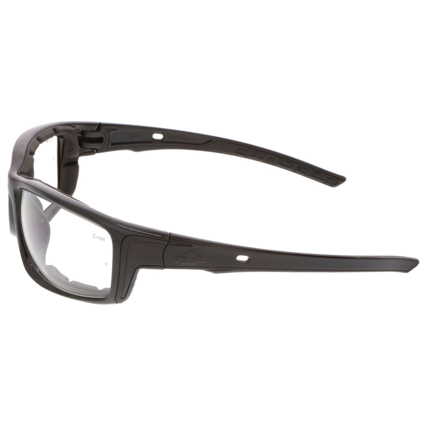 MCR Safety Swagger SR5 Foam-Lined Safety Glasses with Black Frame and Clear MAX6 Anti-Fog Lens-Safety Glasses USA-3