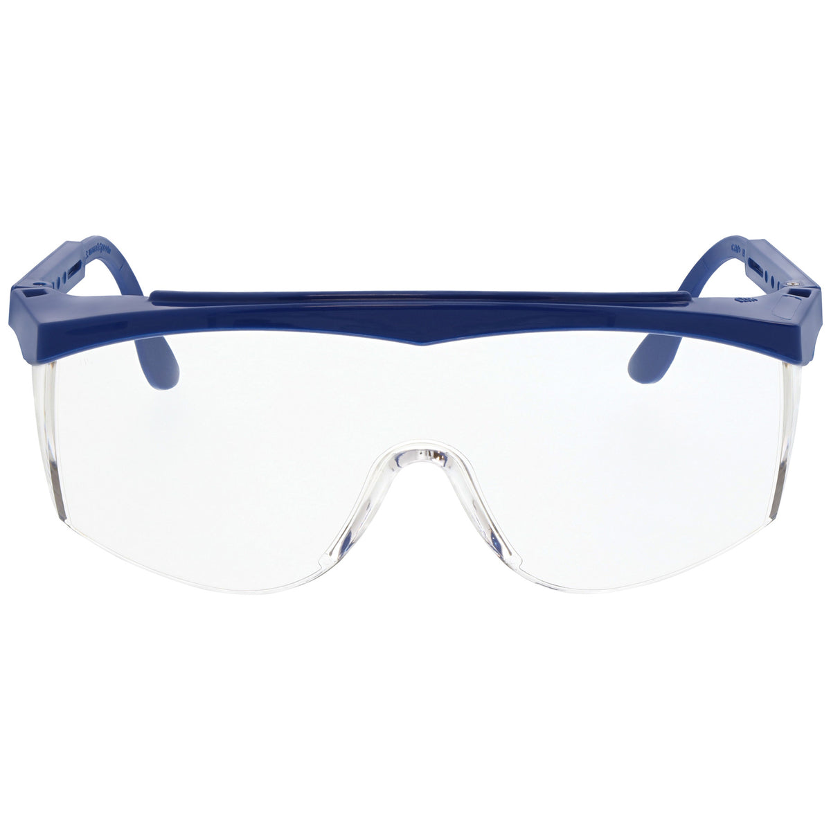 MCR Safety SS1 Safety Glasses with Blue Frame and Clear Lens