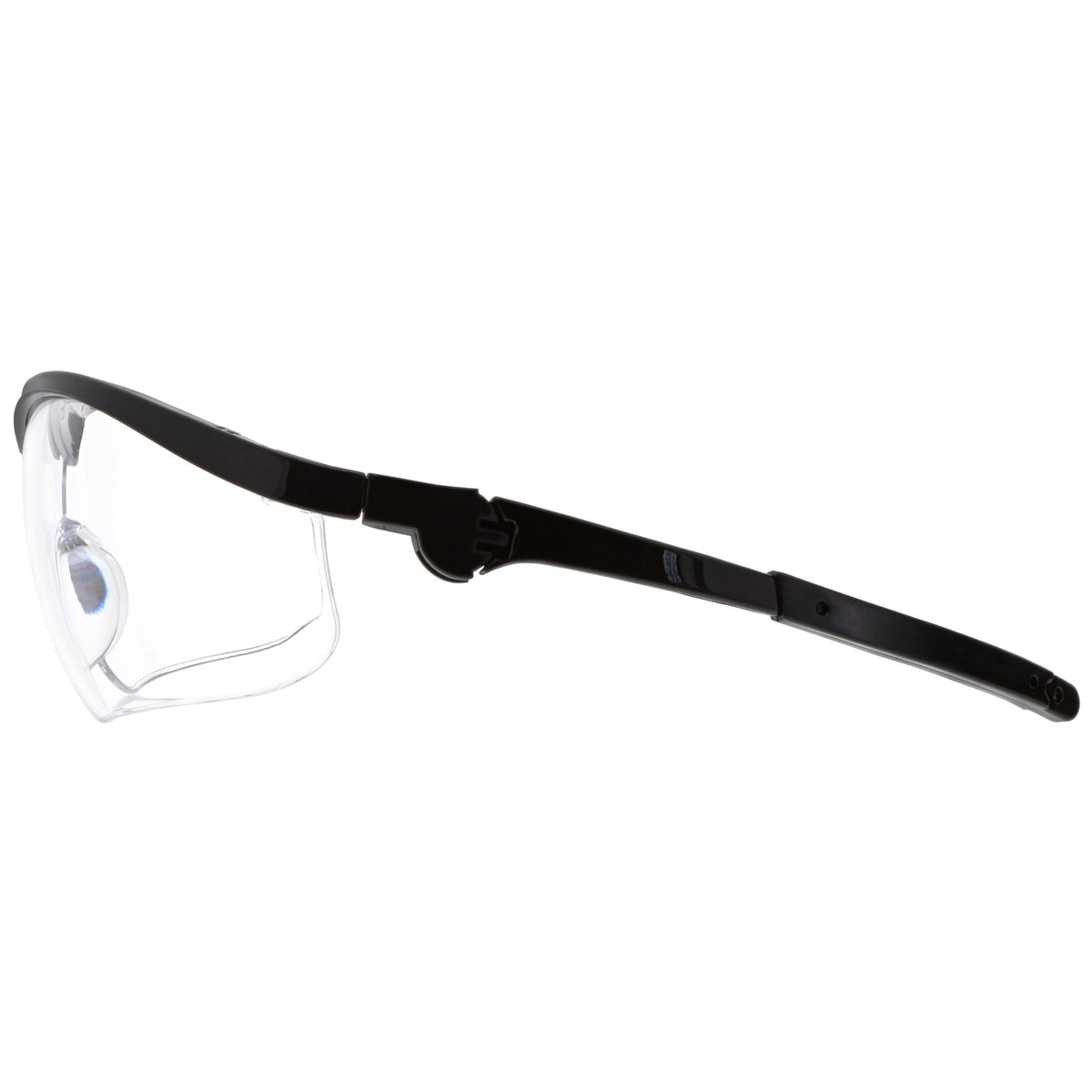MCR Safety Storm Safety Glasses with Black Frame and Clear Lens