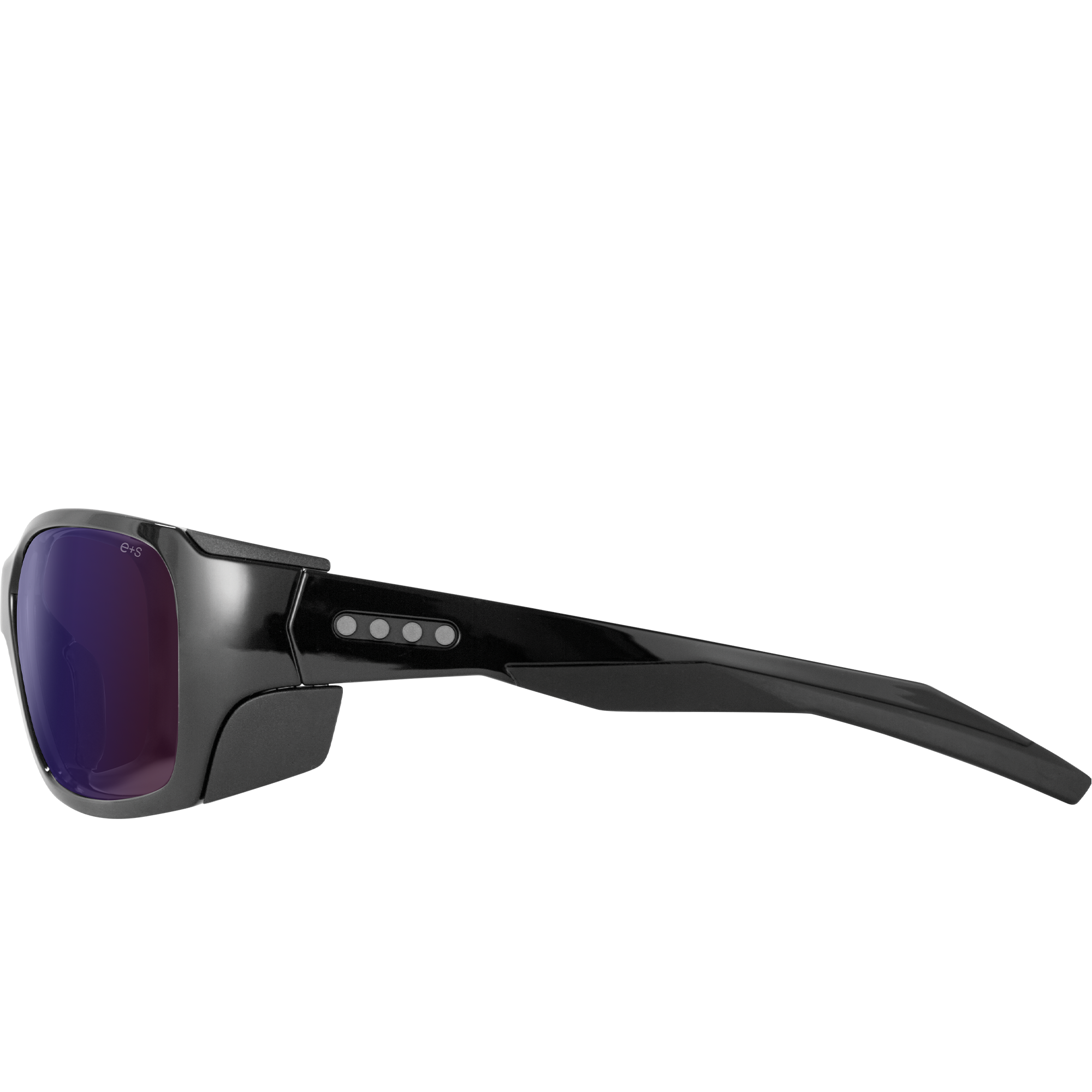 EnChroma Summit Color Blind Safety Glasses with Outdoor Protan Lens Left Temple