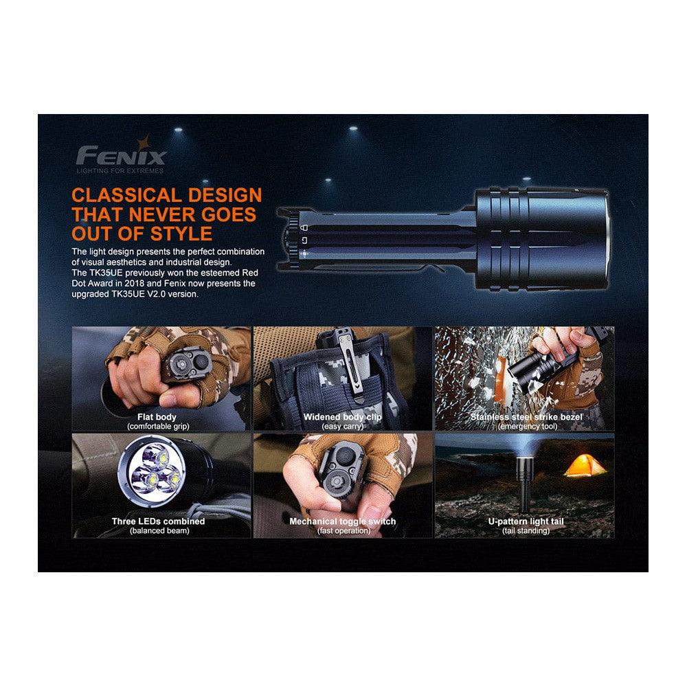 Fenix TK35UE V2.0 Flashlight - 5000 Lumens-FX-TK35UEV2-Safety Glasses USA-9