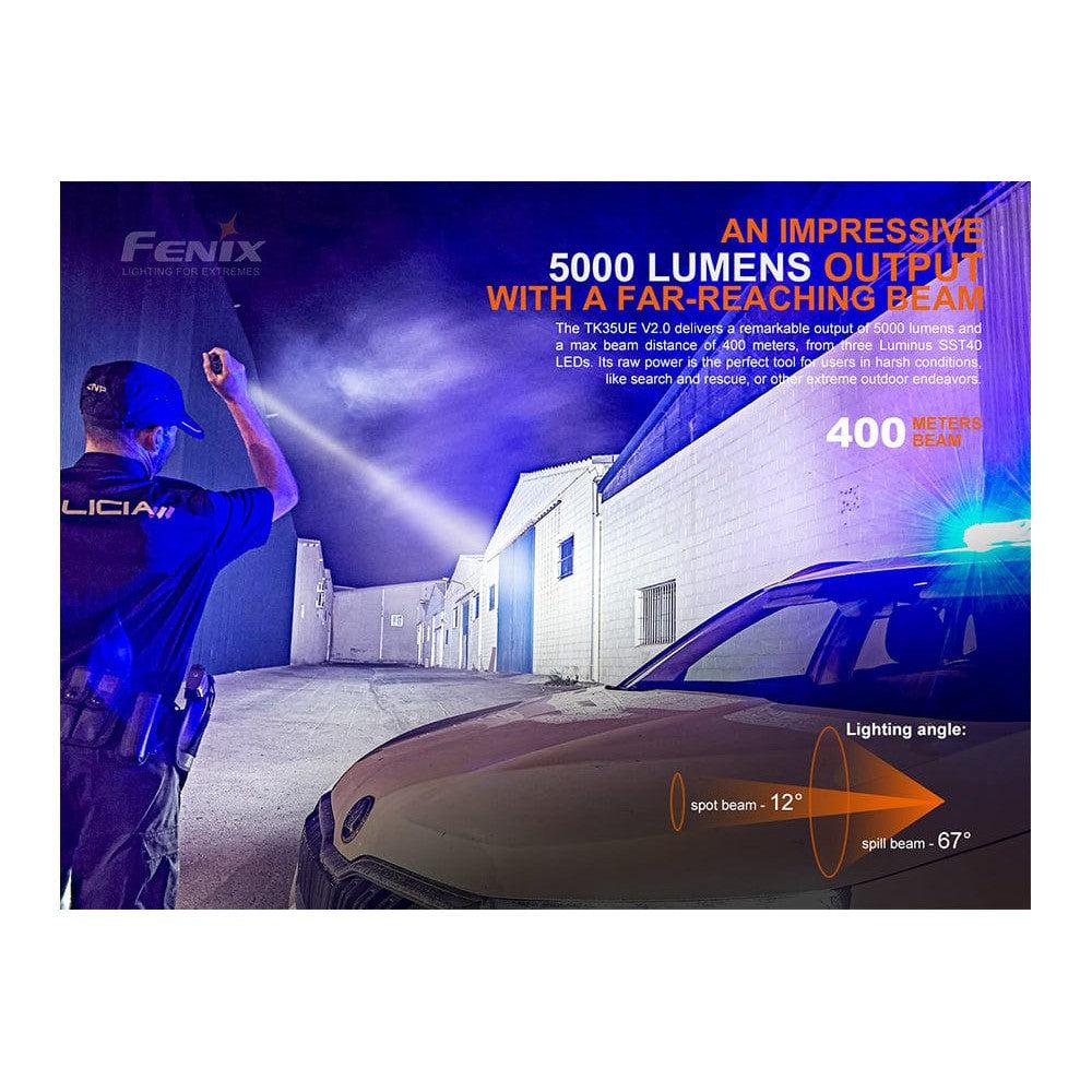 Fenix TK35UE V2.0 Flashlight - 5000 Lumens-FX-TK35UEV2-Safety Glasses USA-2