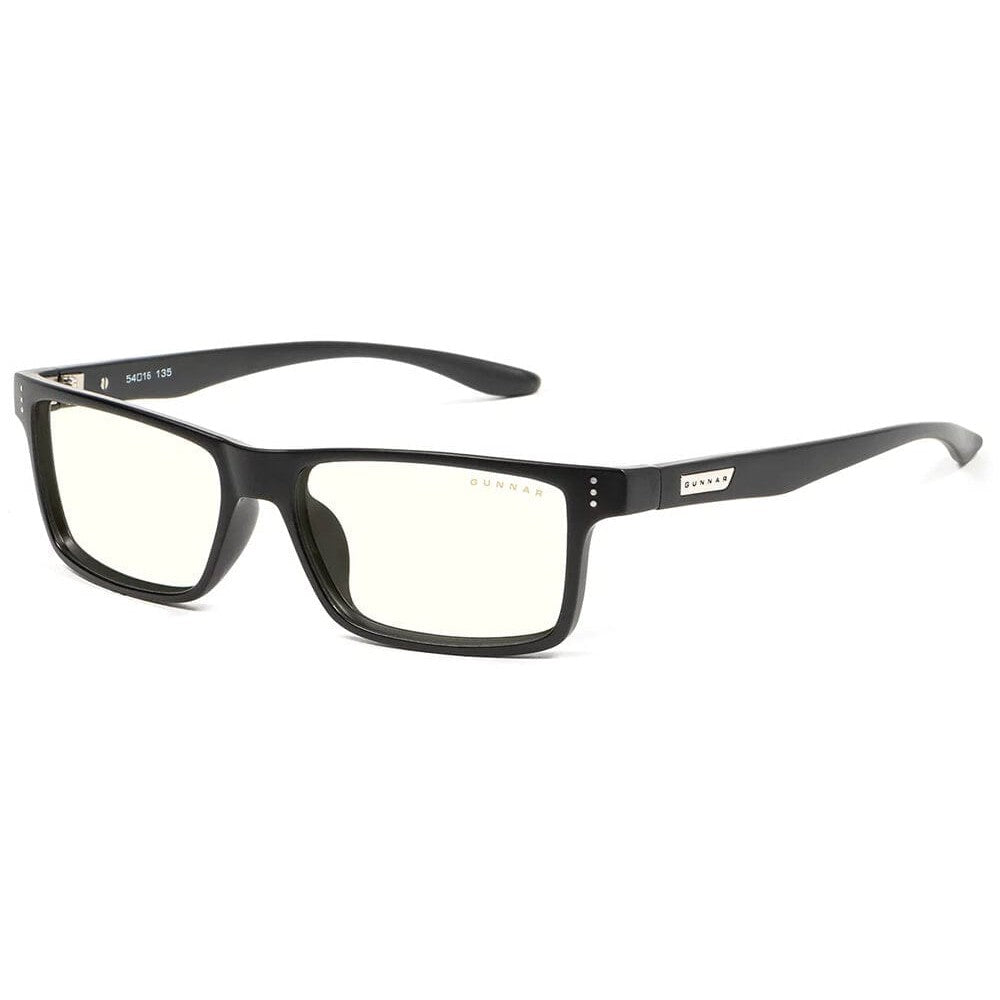 Gunnar Vertex Blue Light Computer Glasses-Onyx Frame Clear Lens-VER-00109-Safety Glasses USA-1