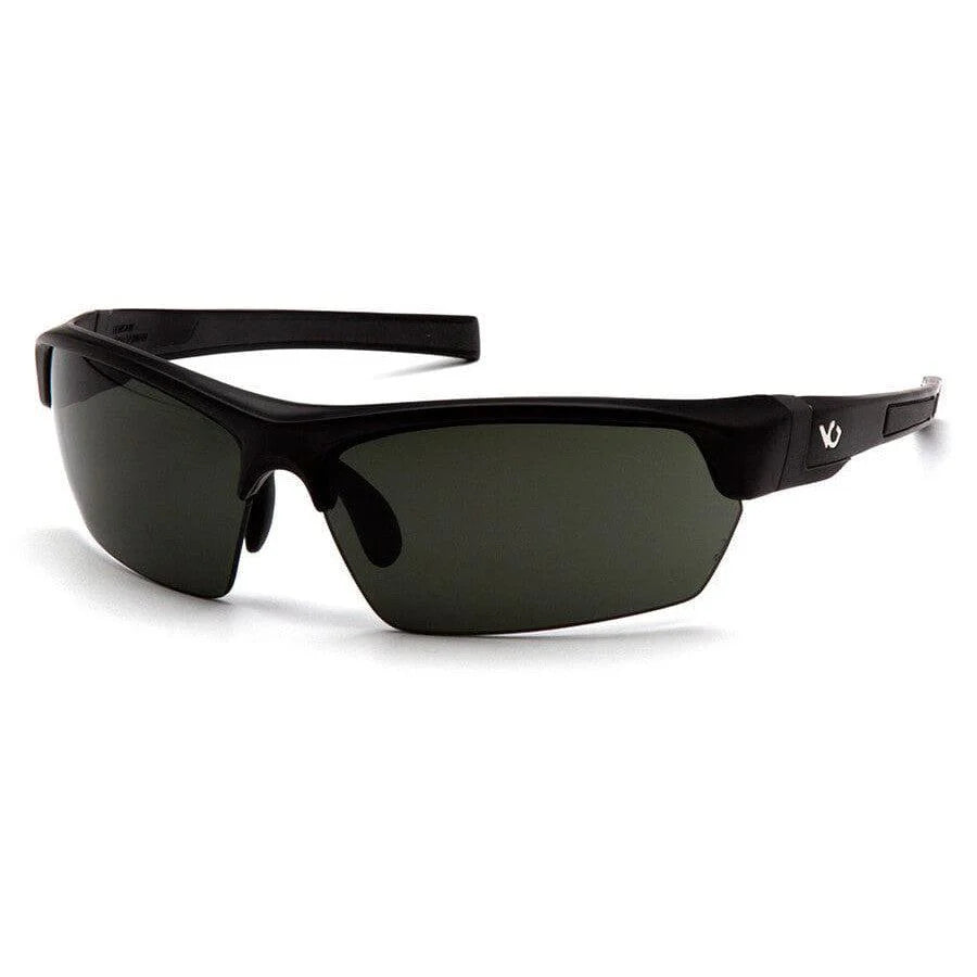 Venture Gear Tensaw Shooting Safety Sunglasses-VGSB322T-Black Frame - Smoke Green Anti-Fog Lens-Safety Glasses USA-2