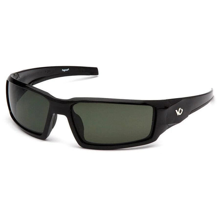Venture Gear Pagosa Shooting Safety Sunglasses-VGSB522T-Black Frame - Smoke Green Anti-Fog Lens-Safety Glasses USA-2