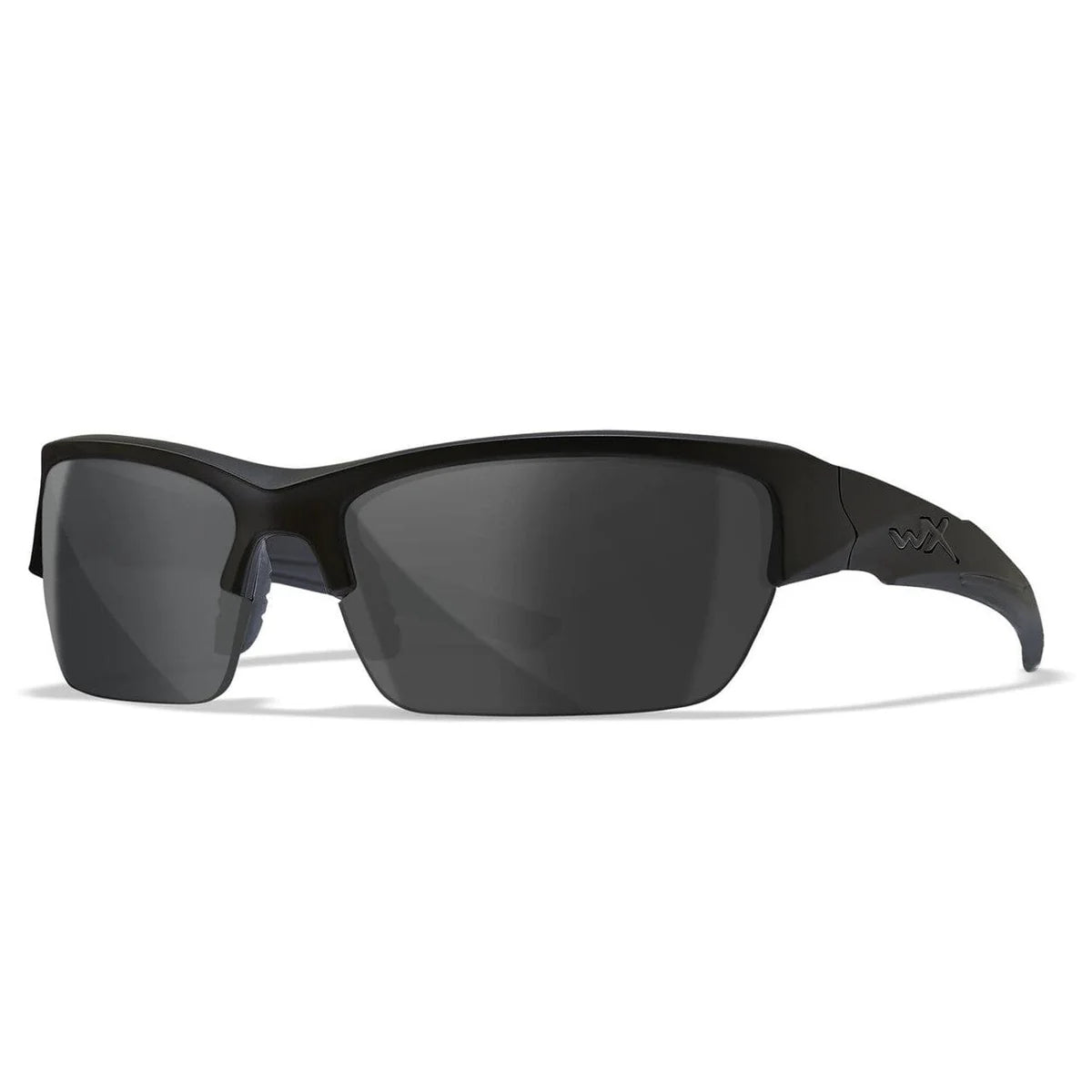 Wiley X Valor Safety Sunglasses-WX-CHVAL01-Matte Black Frame - Smoke Grey Lens-Safety Glasses USA-1