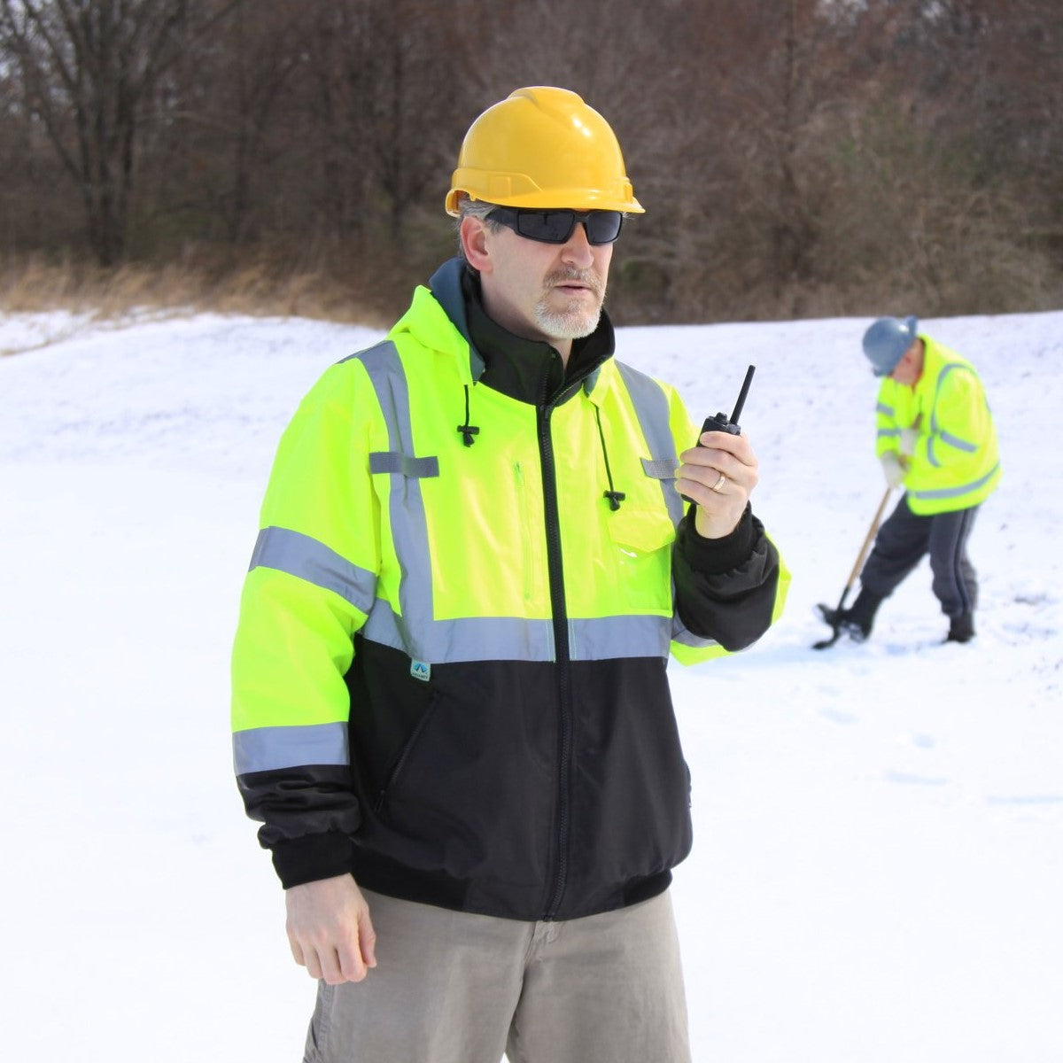 Pyramex RJ31 Type R Class 3 Safety Jacket With Removable Fleece Liner-Safety Glasses USA-4