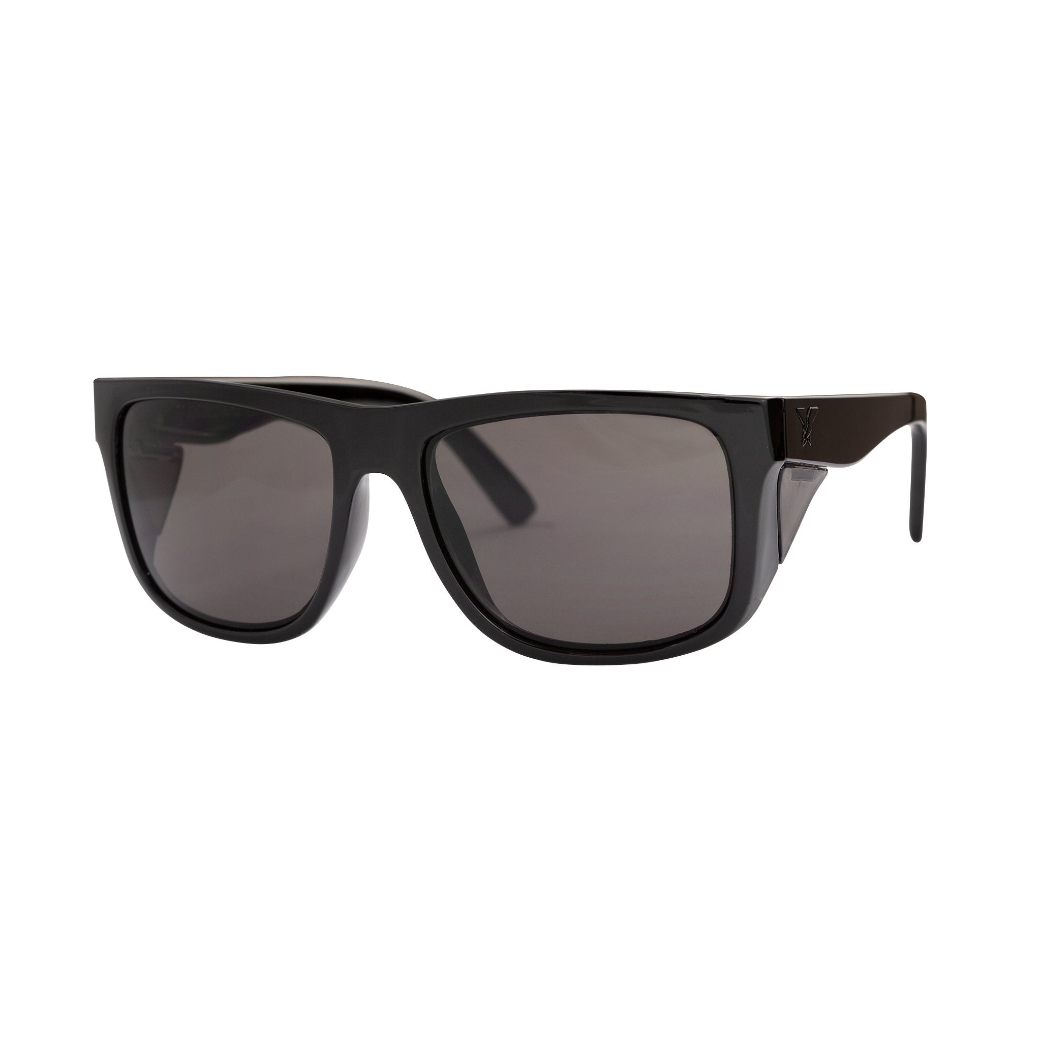CO Eyewear A Phase Z87+ Safety Glasses with Gloss Black Frame-gloss-Smoke-Safety Glasses USA-1