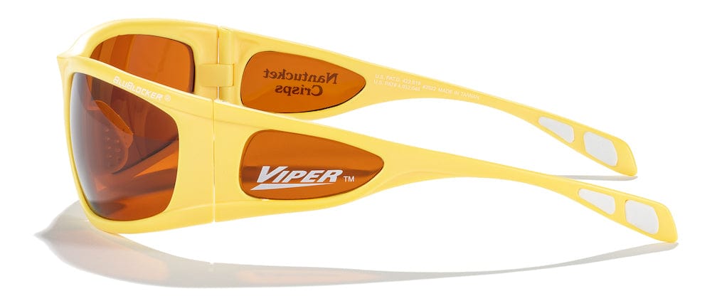 BluBlocker Nantucket Crisps X Viper Sunglasses with Honey Frame and Amber Lens-Safety Glasses USA-5