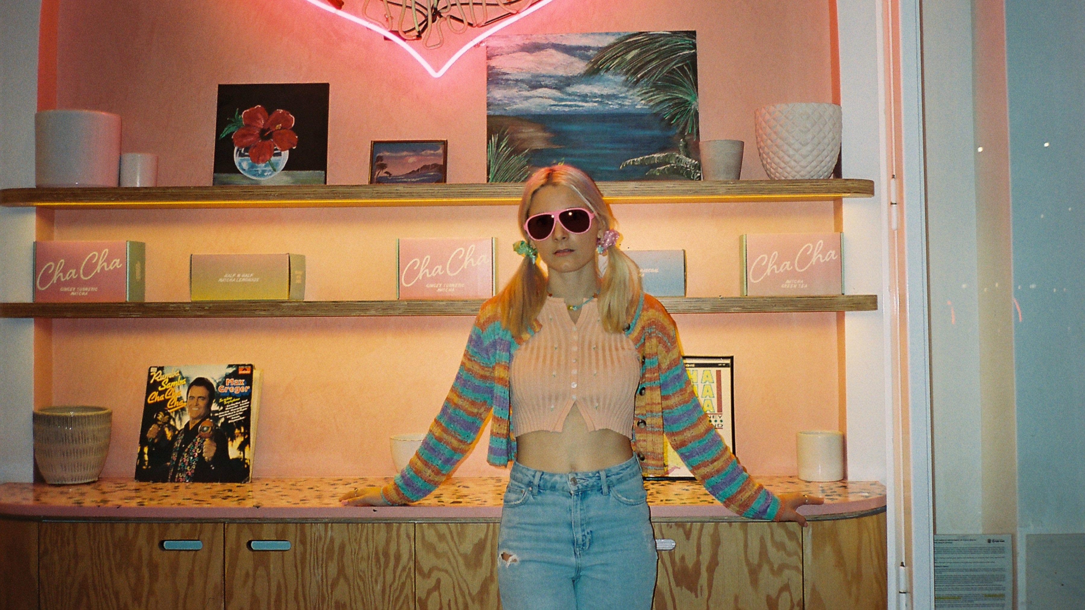 BluBlocker Original Aviator Sunglasses with Pink Frame and Amber Lens-Safety Glasses USA-4