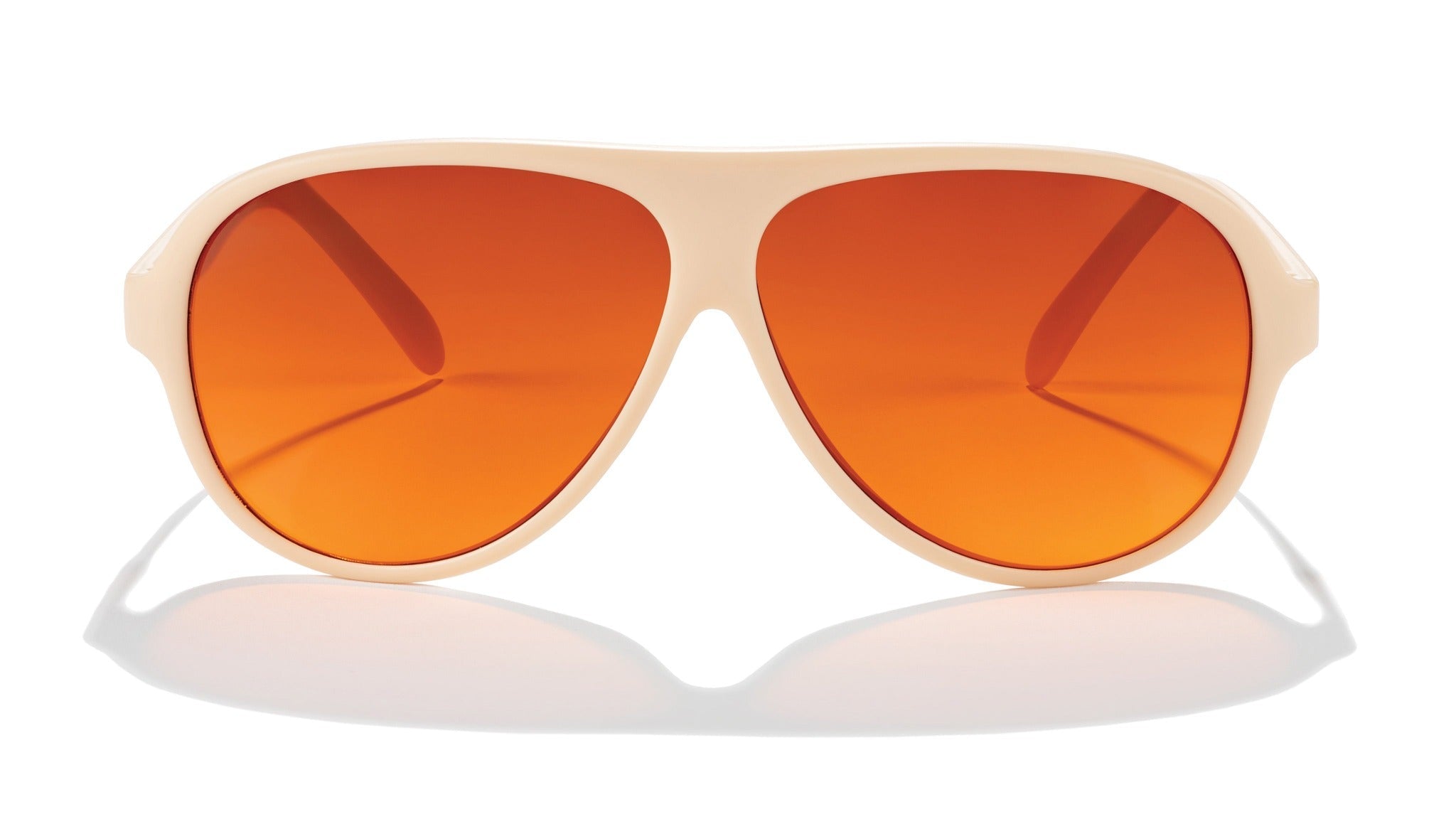 BluBlocker Original Aviator Sunglasses with Sand Frame and Amber Lens-Safety Glasses USA-3