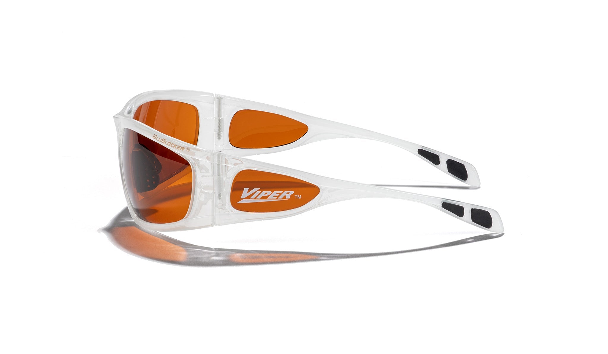 BluBlocker Viper Sunglasses with Frost Frame and Amber Lens-Safety Glasses USA-5