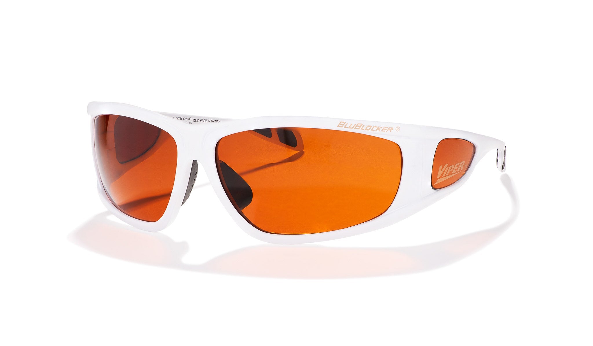 BluBlocker Viper Sunglasses with Ghost Frame and Amber Lens-Safety Glasses USA-1