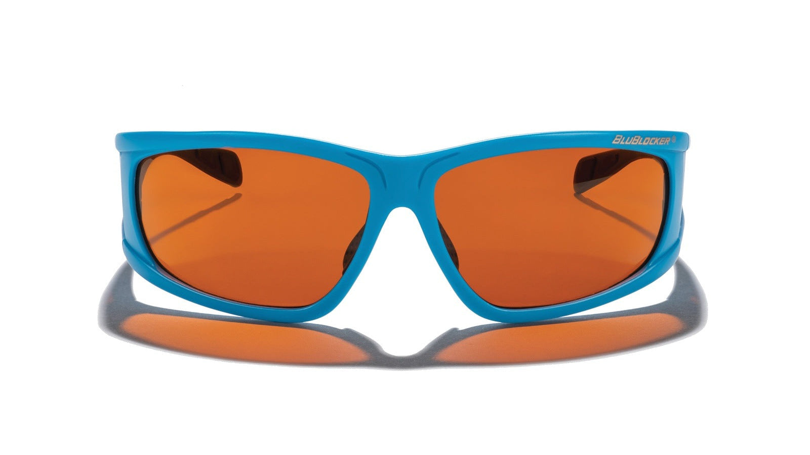 BluBlocker Viper Sunglasses with Miami Blue Frame and Amber Lens-Safety Glasses USA-3