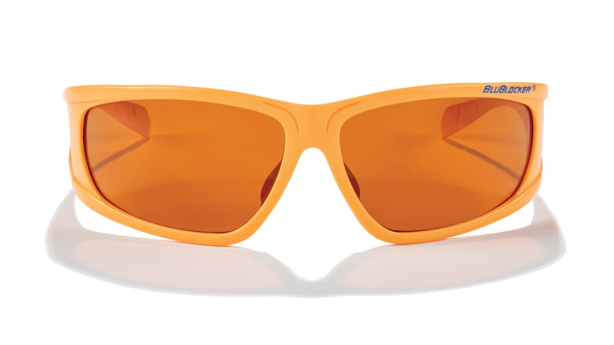 BluBlocker Viper Sunglasses with Orange Frame and Polarized Amber Lens-Safety Glasses USA-3
