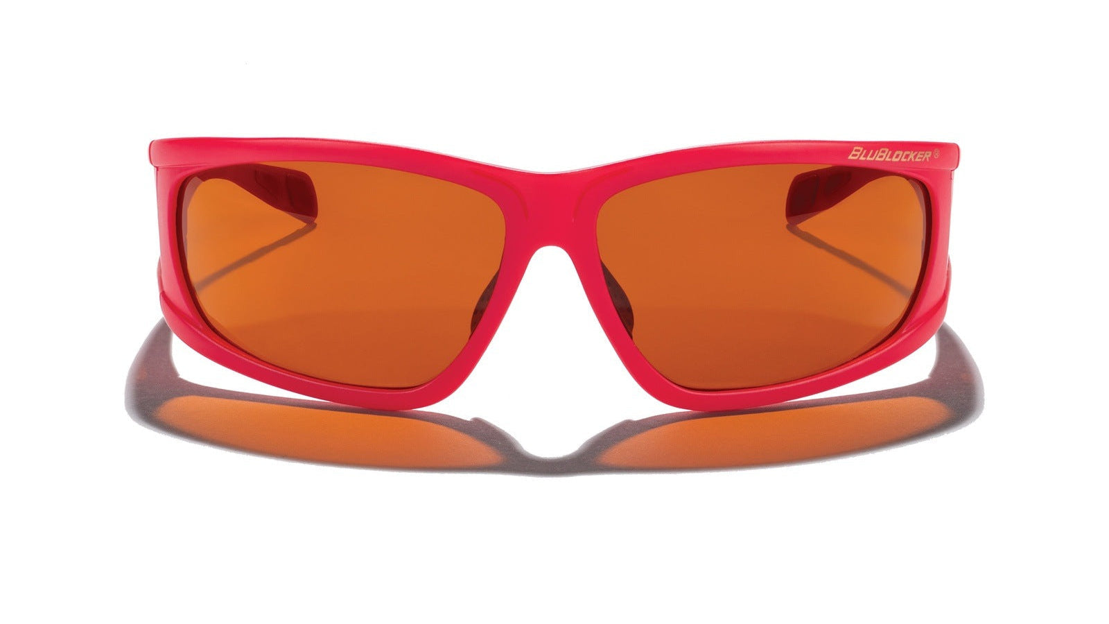 BluBlocker Viper Sunglasses with Red Frame and Amber Lens-Safety Glasses USA-3