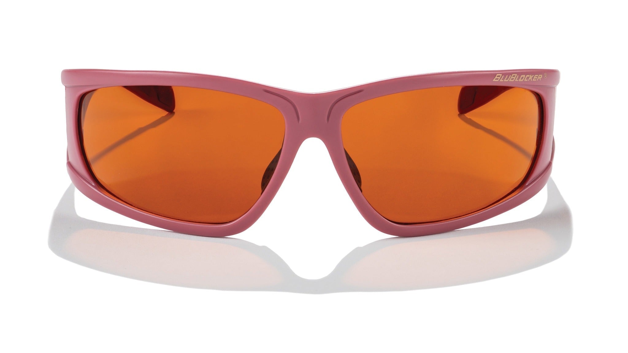 BluBlocker Viper Sunglasses with Red Velvet Frame and Amber Lens-Safety Glasses USA-3