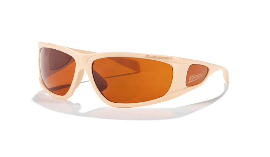 BluBlocker Viper Sunglasses with Sand Frame and Amber Lens-Safety Glasses USA-1