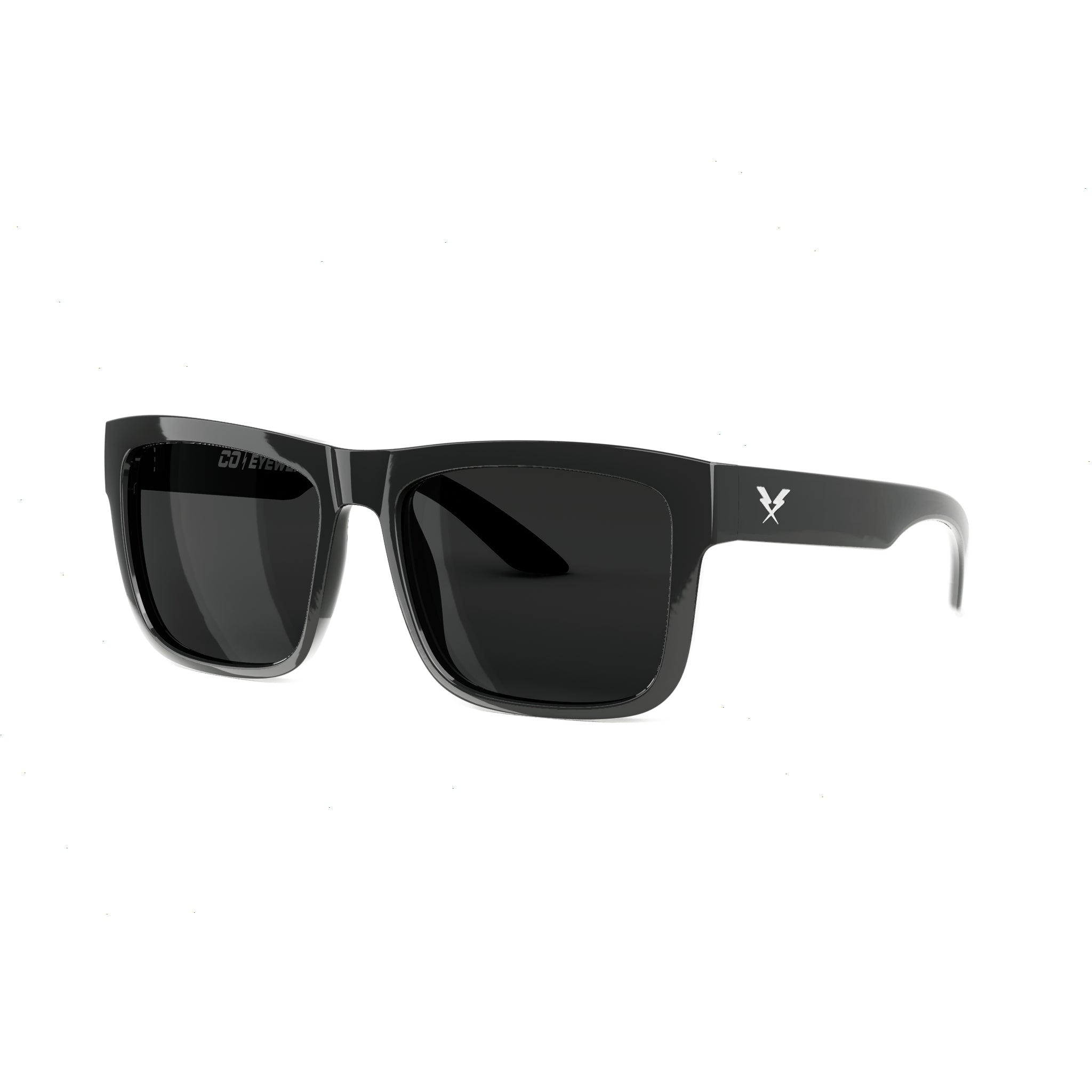 CO Eyewear Drifter Z87 Safety Glasses with Gloss Black Frame-dgs-Smoke-Safety Glasses USA-1