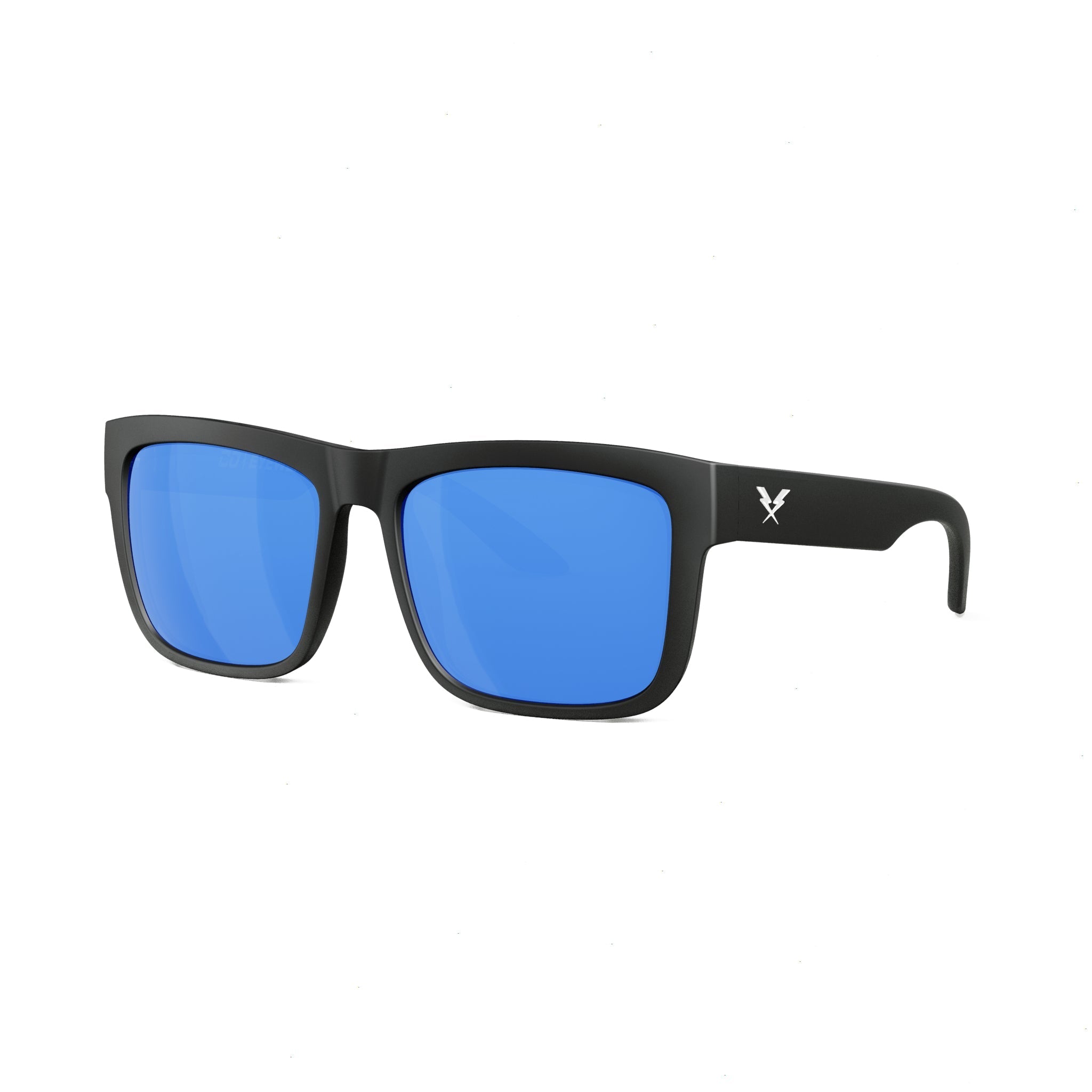 CO Eyewear Drifter Z87 Safety Glasses with Matte Black Frame-dmpb-Blue Polarized-Safety Glasses USA-6