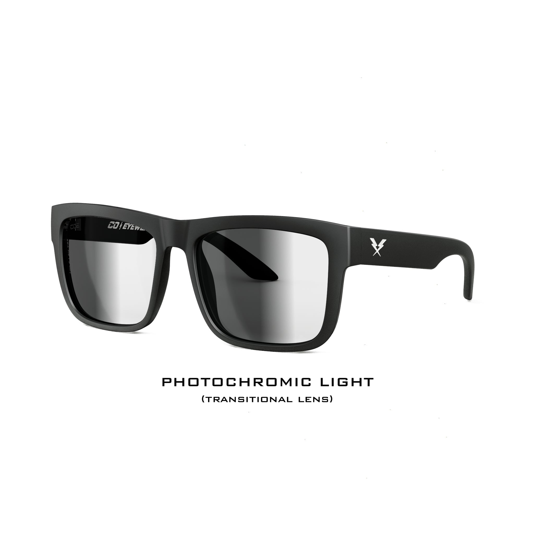 CO Eyewear Drifter Z87 Safety Glasses with Matte Black Frame and Photochromic Lens-Safety Glasses USA-1