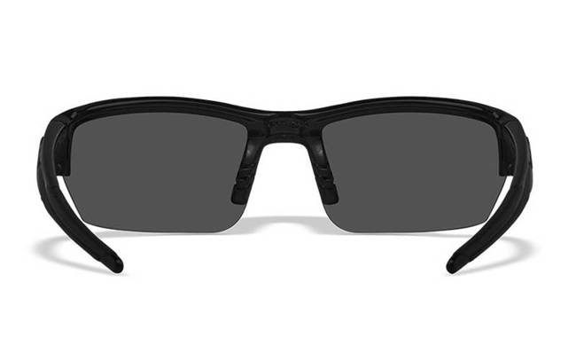 Wiley X Saint CHSAI08 Sunglasses with Matte Black Frame and Smoke Gray Lenses Nosepiece View