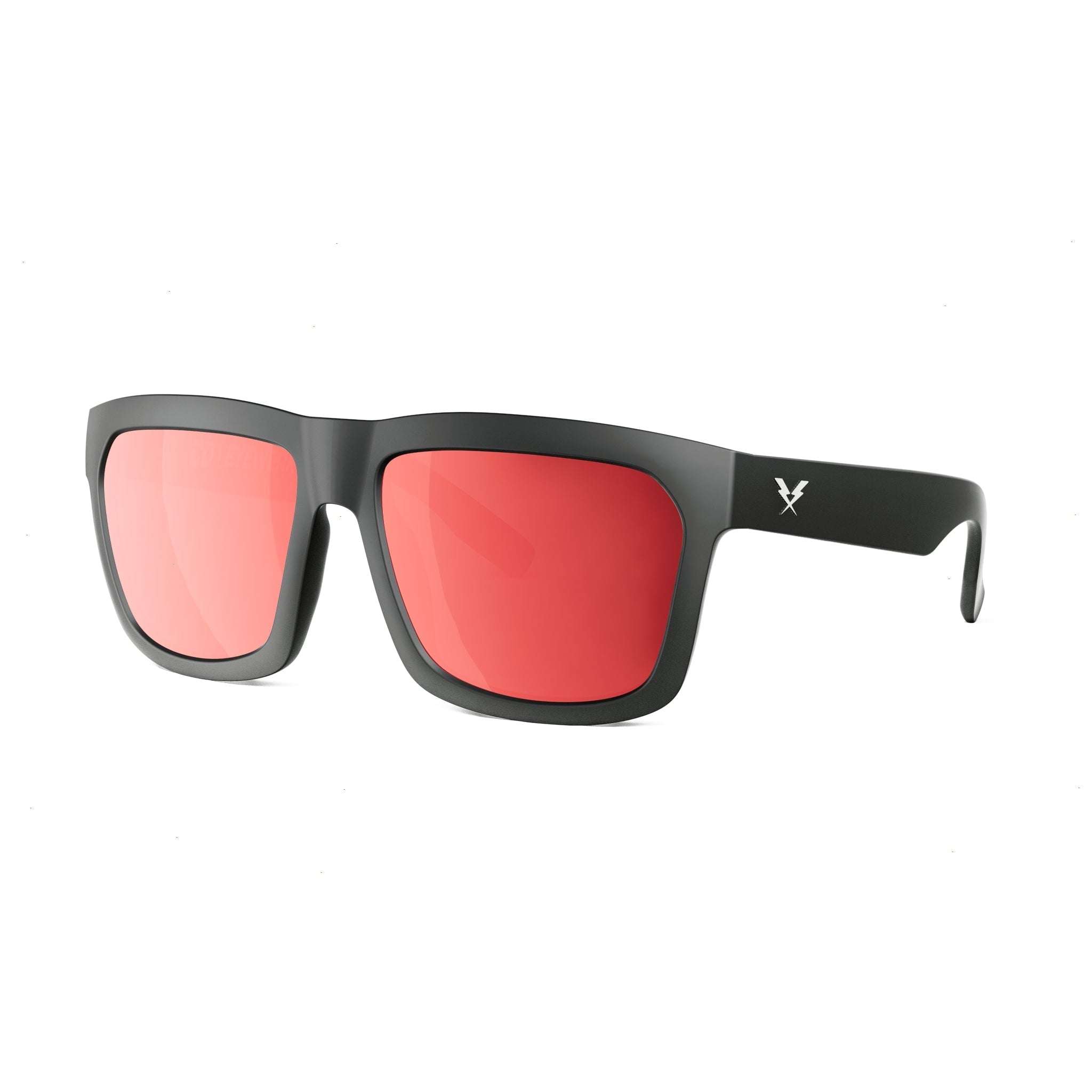CO Eyewear Hard Money Z87 XL Safety Glasses with Matte Black Frame-1hmpr-Polarized Red Mirrored Lenses-Safety Glasses USA-6