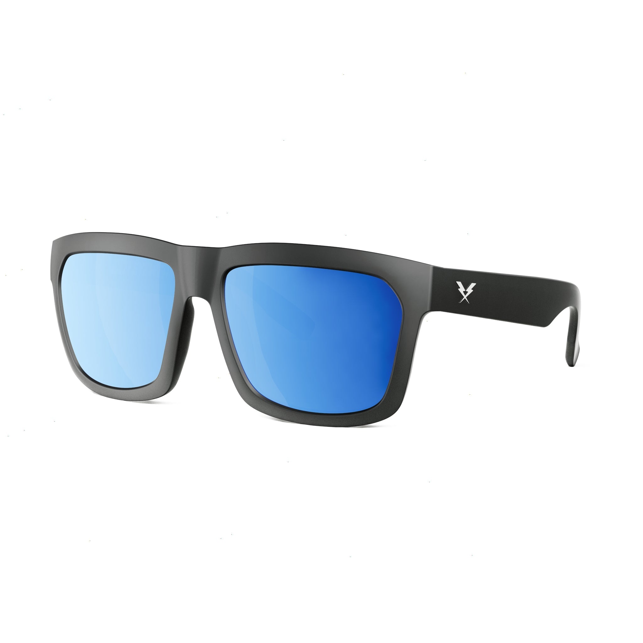 CO Eyewear Hard Money Z87 XL Safety Glasses with Matte Black Frame-1hmpb-Polarized Blue Mirrored Lenses-Safety Glasses USA-7