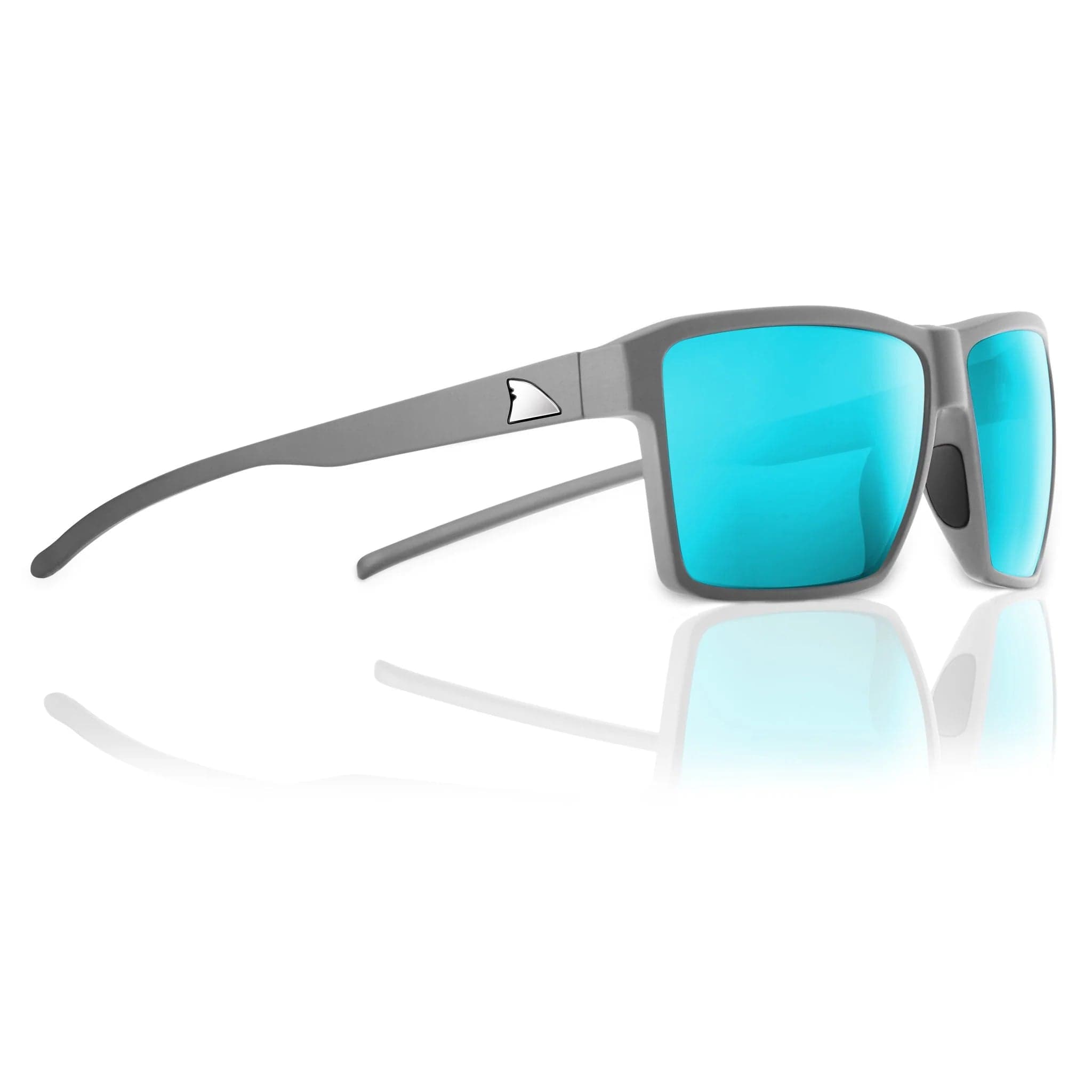 RedFin Hatteras Polarized Fishing Sunglasses-Matte Gray-Gulf Blue-sku-43540057129137-Safety Glasses USA-29