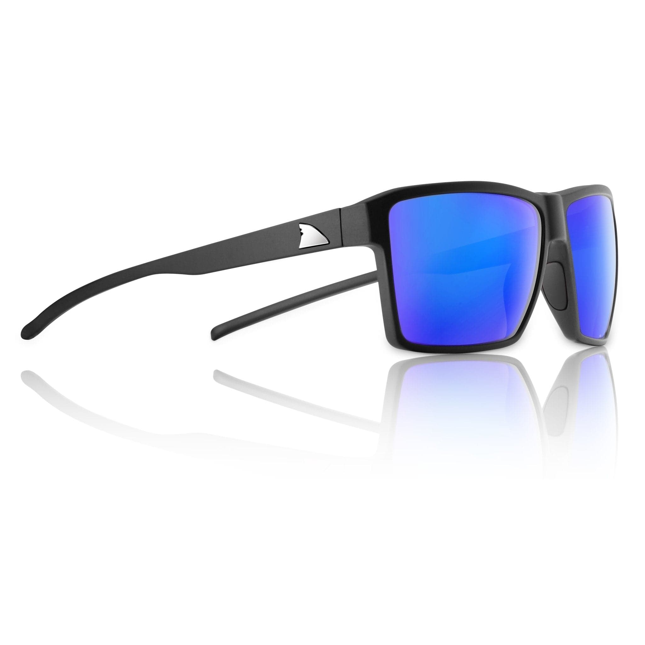 RedFin Hatteras Polarized Fishing Sunglasses-Matte Black-Atlantic Blue-sku-43540028981425-Safety Glasses USA-4